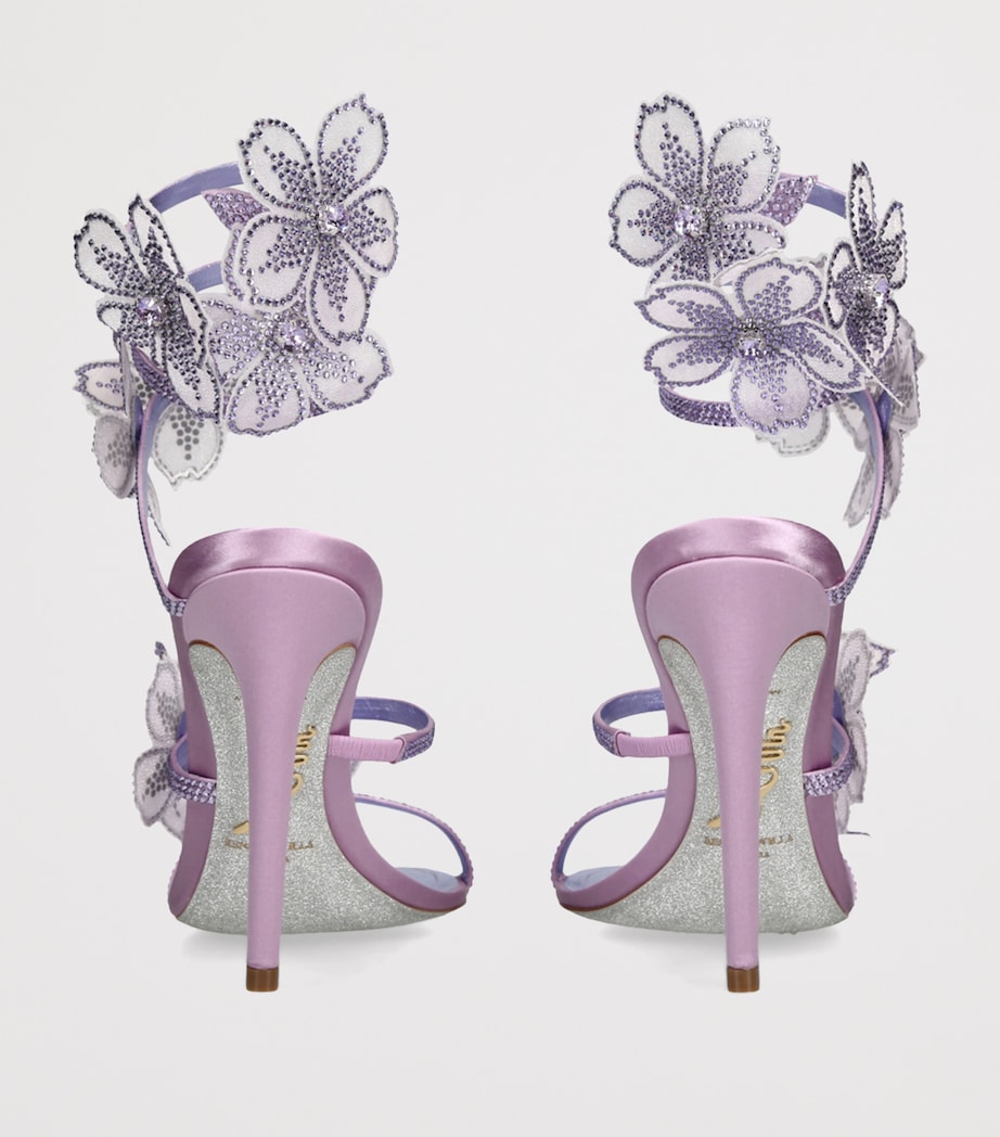 Satin Floral Cleo Sandals 105 LILAC Image 2