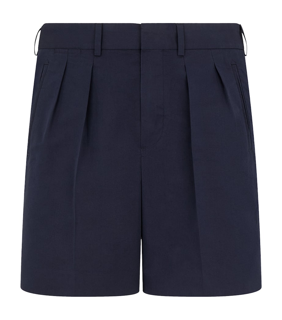 Cotton-Silk Tailored Shorts HB825 Image 1