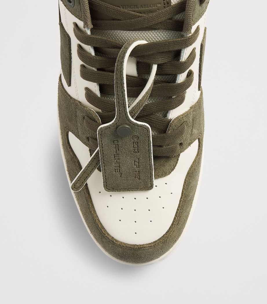 Off-White Suede Out of Office Sneakers Grey Mid Image 6