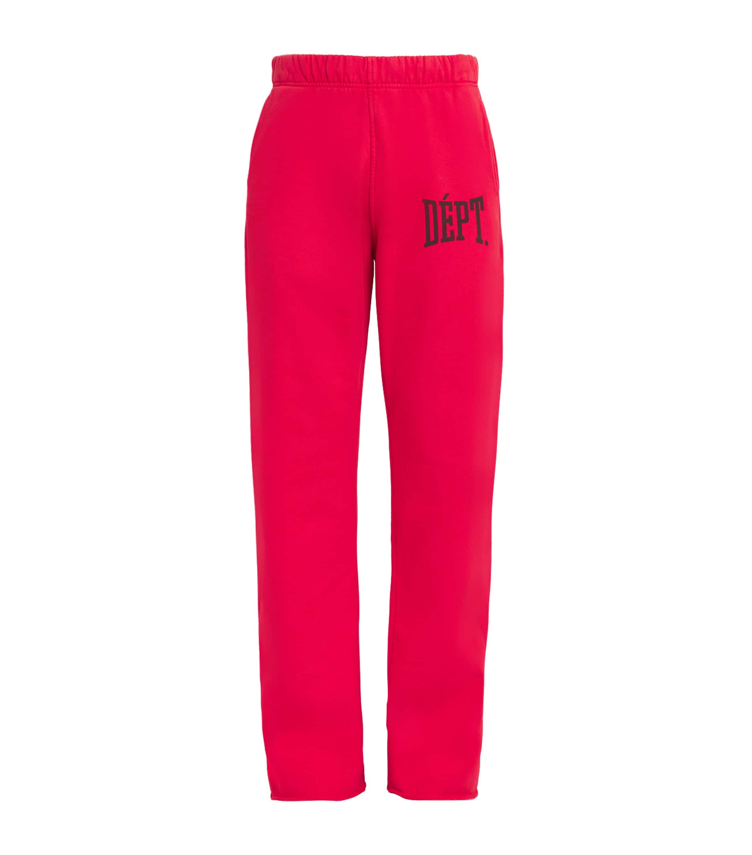 GALLERY DEPT. Mens Cotton Team Sweatpants Red Image 1