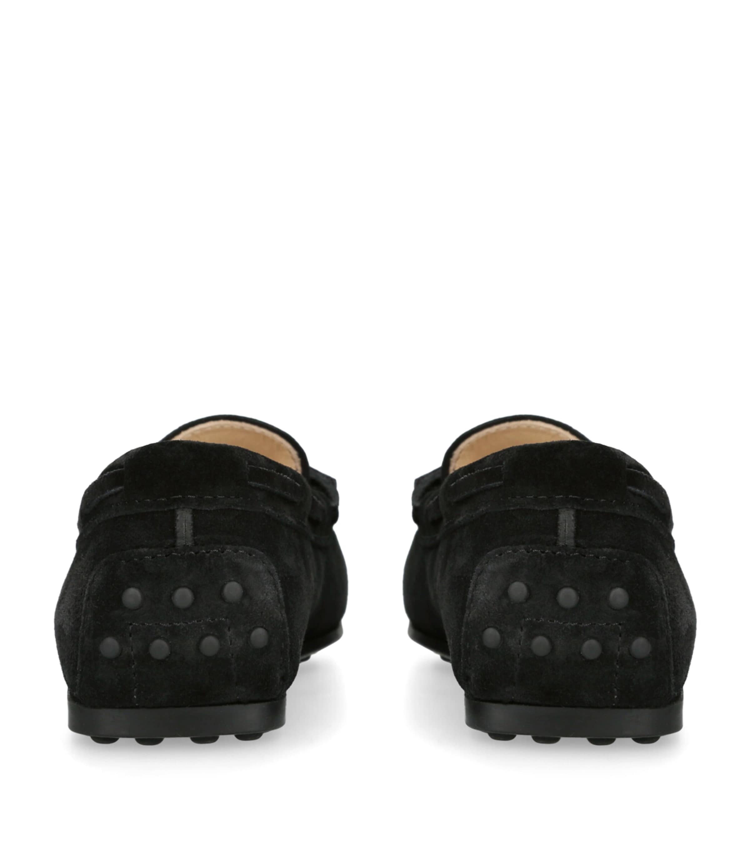 Suede City Gommino Driving Shoes BLACK Image 2