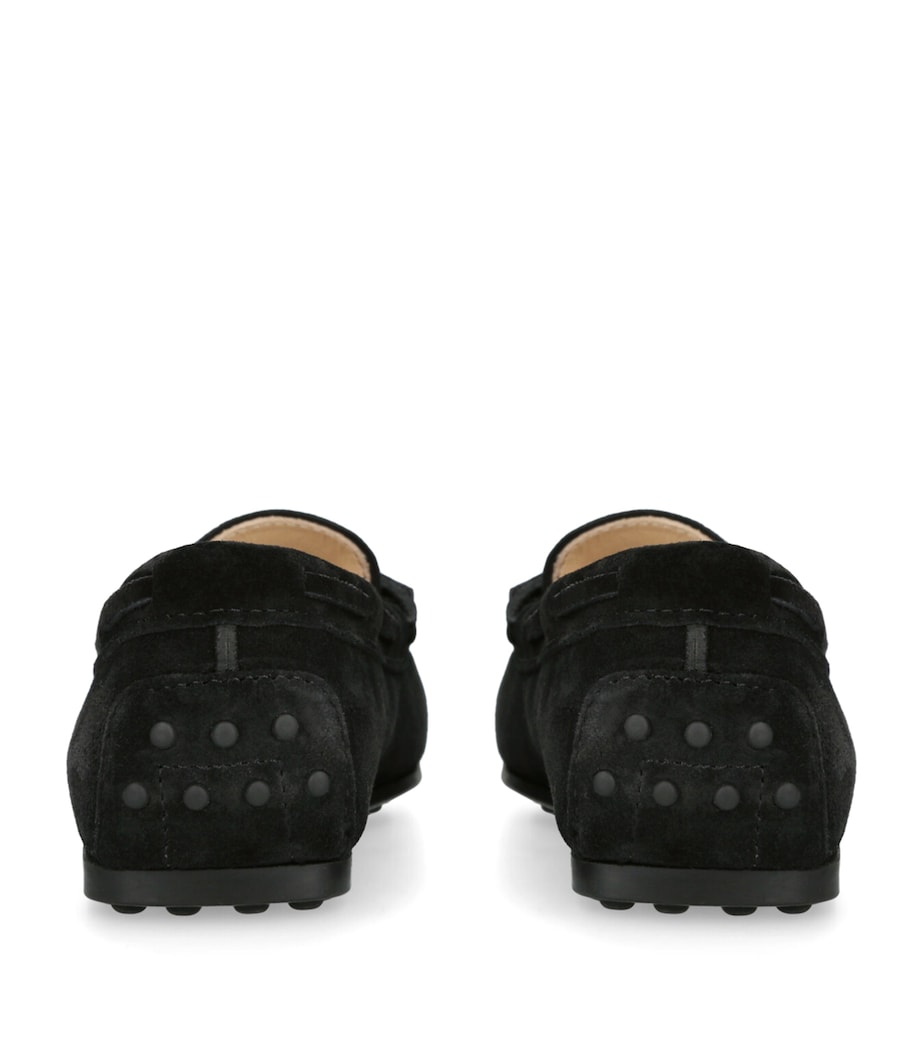 Suede City Gommino Driving Shoes BLACK Image 2