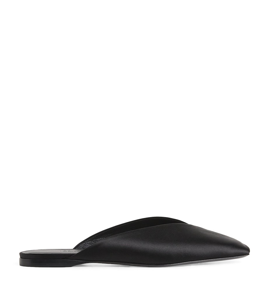 Satin Mules BLACK Image 1
