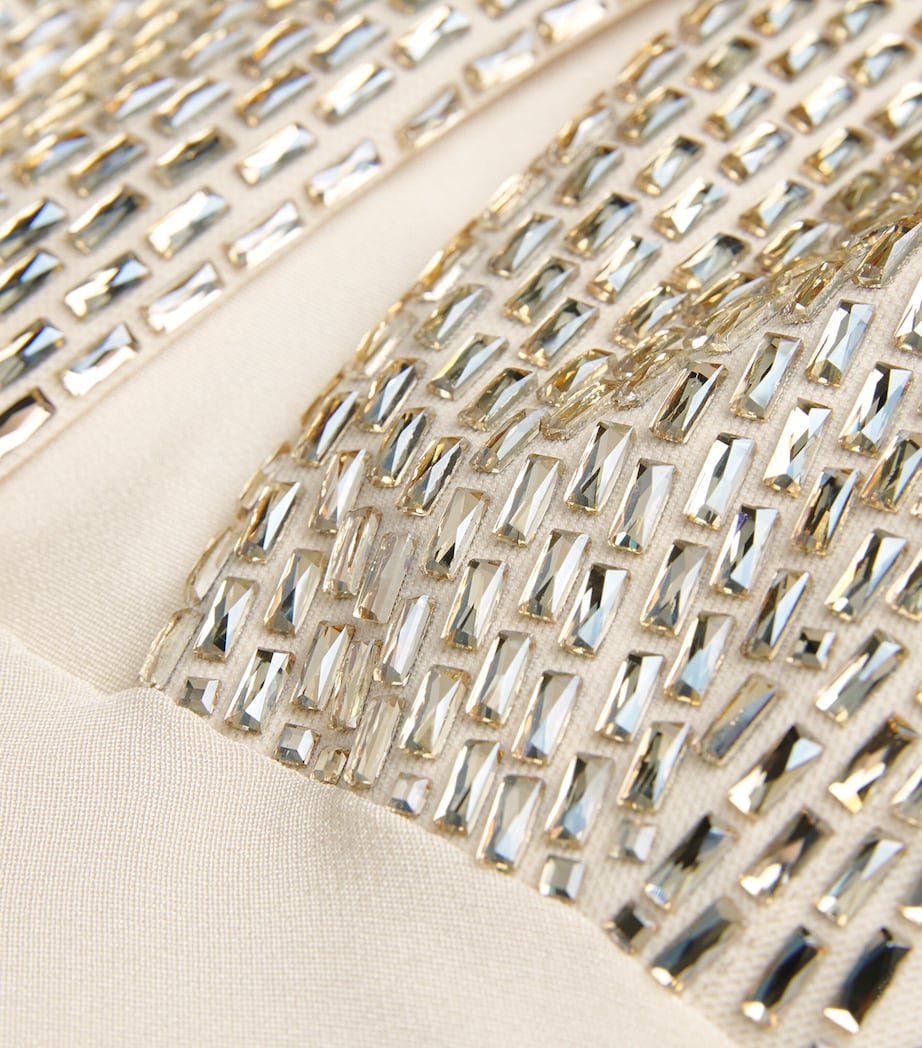 Silk Embellished Halterneck Maxi Dress CHAMPAGNE Image 5