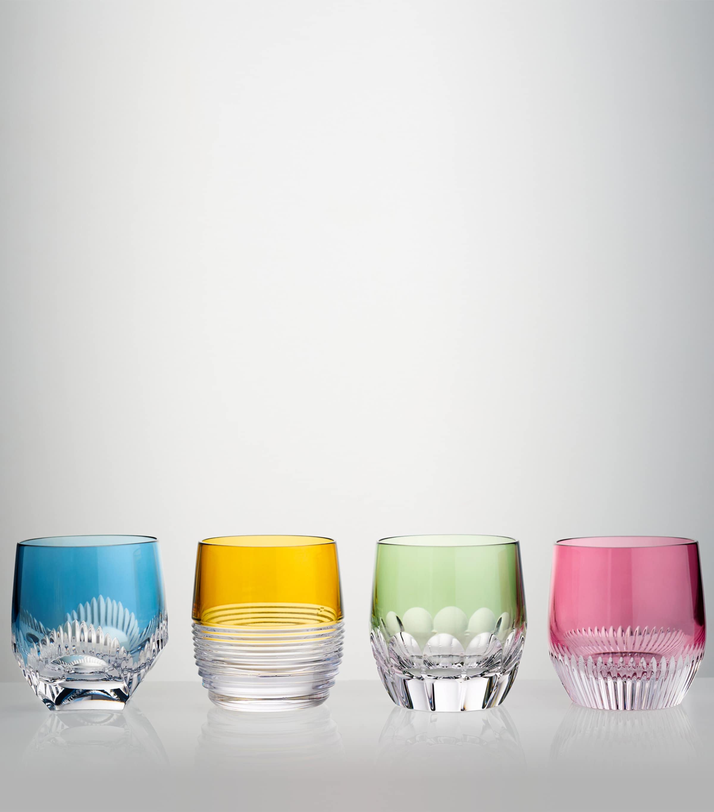 Set of 4 Crystal Mixology Tumblers (255ml) MULTI Image 3