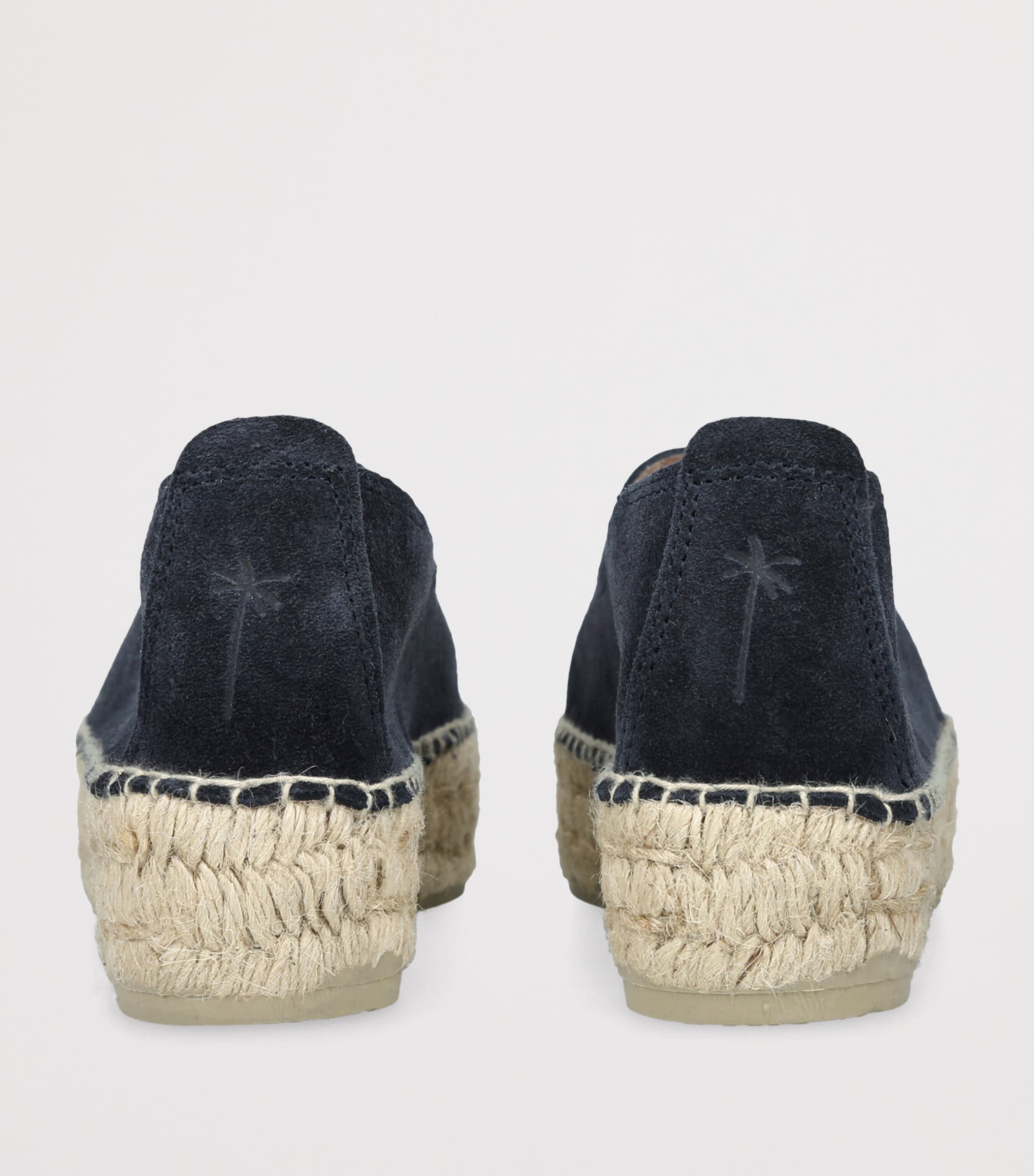 Suede Hamptons Double Sole Espadrilles 40 NAVY Image 2