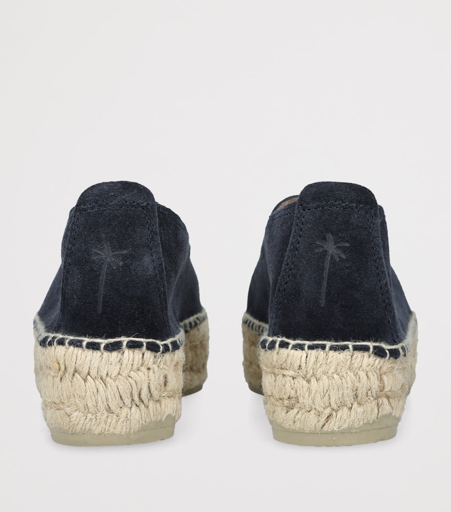 Suede Hamptons Double Sole Espadrilles 40 NAVY Image 2