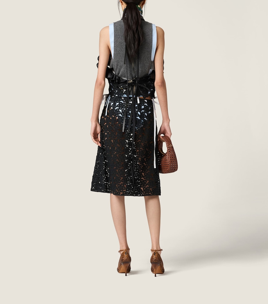 Cotton Macramé Mini Skirt F0002 Image 3