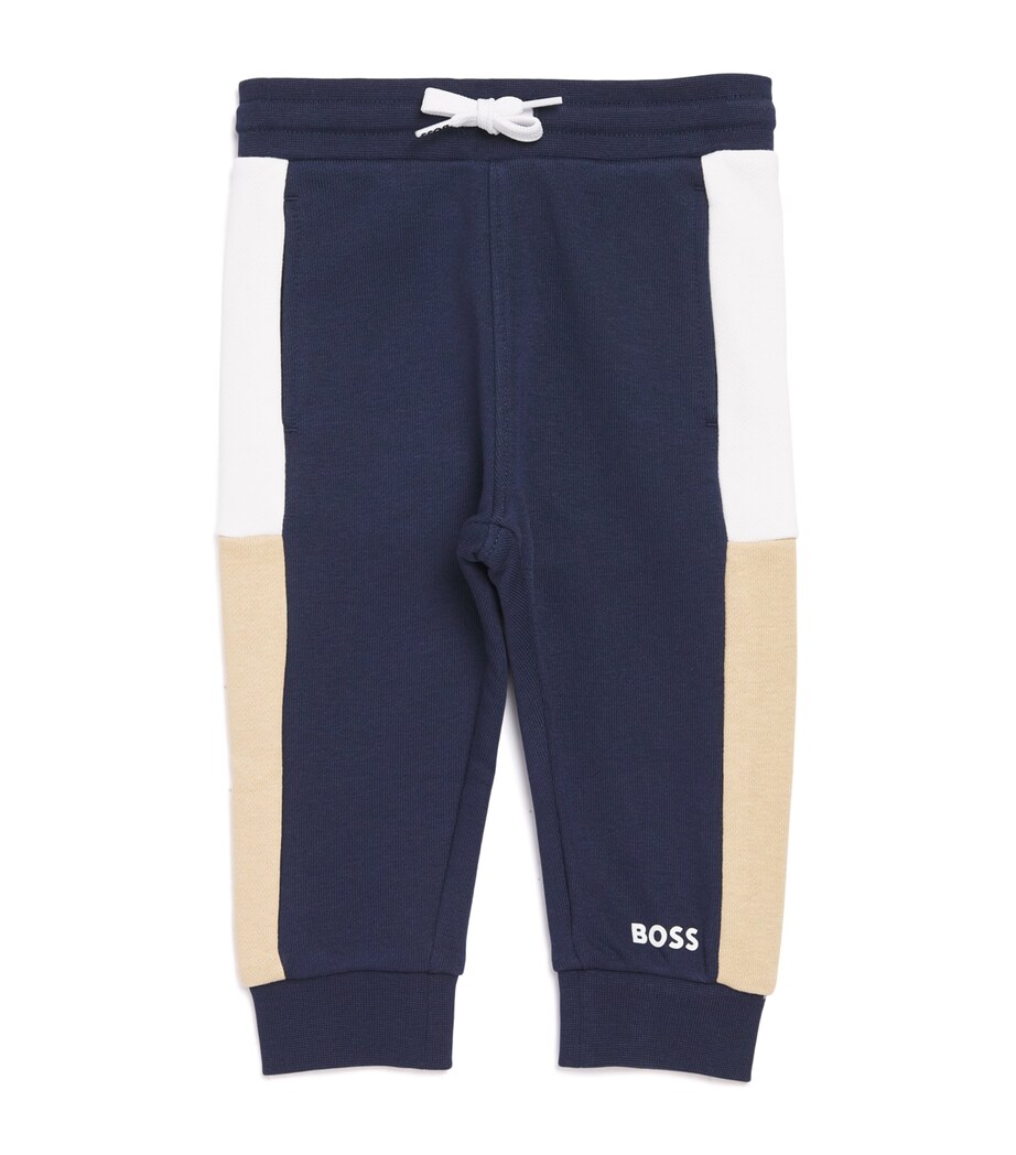 BOSS Kidswear Logo Drawstring Sweatpants (3-18 Months) Navy Image 1