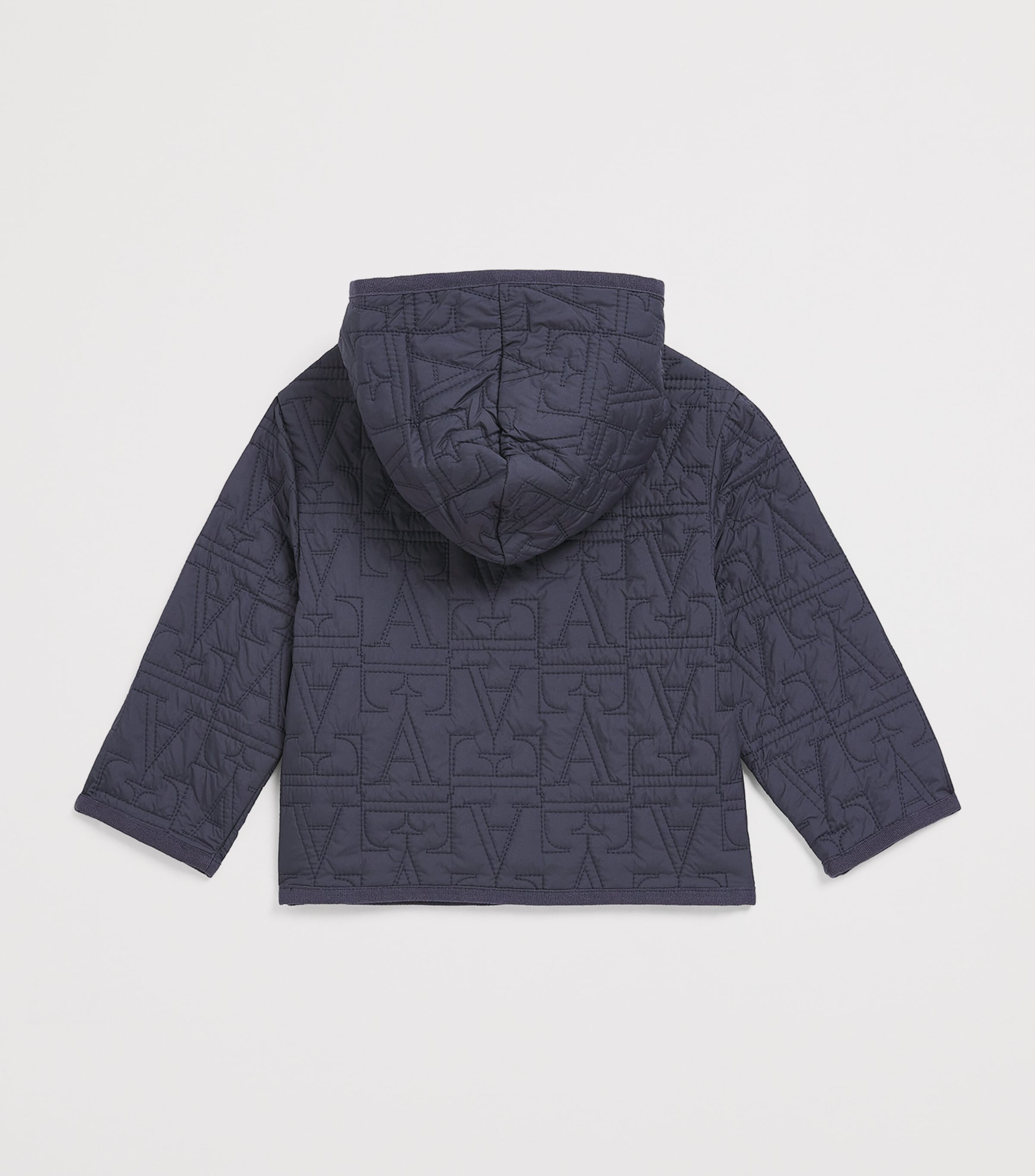 Emporio Armani Kids Quilted Blouson Jacket (6-36 Months) Odyssey Gray Image 2