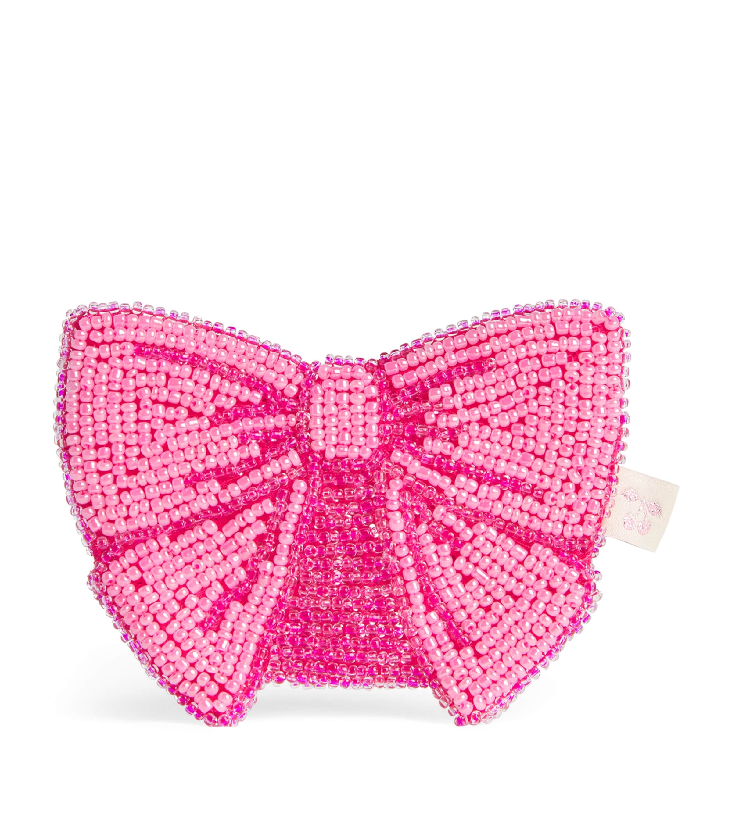 Konges Slojd Beaded Bow Wallet In Pink