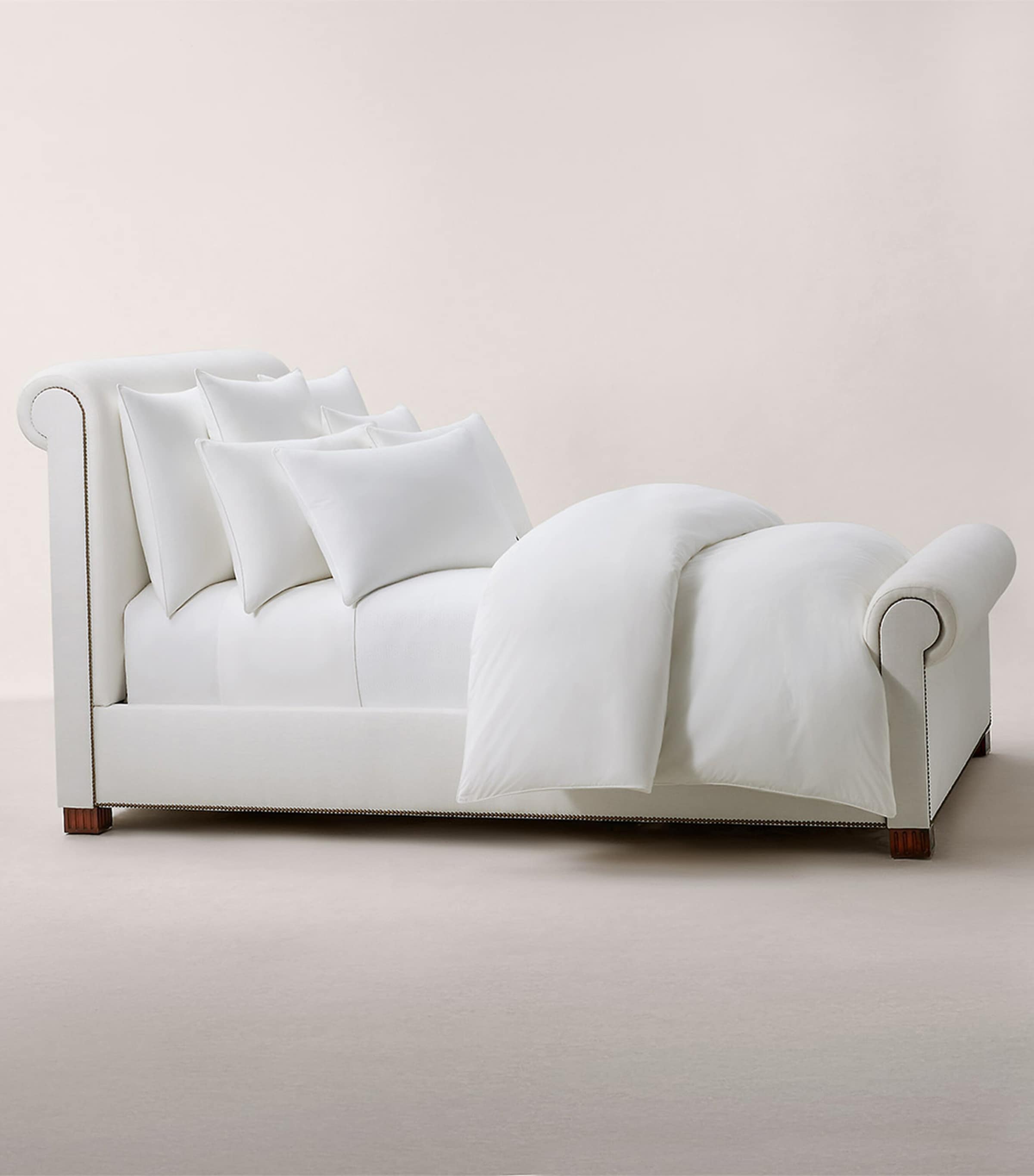 Ralph Lauren Home Polo Player Euro King Fitted Sheet (160cm x 200cm) White Image 1