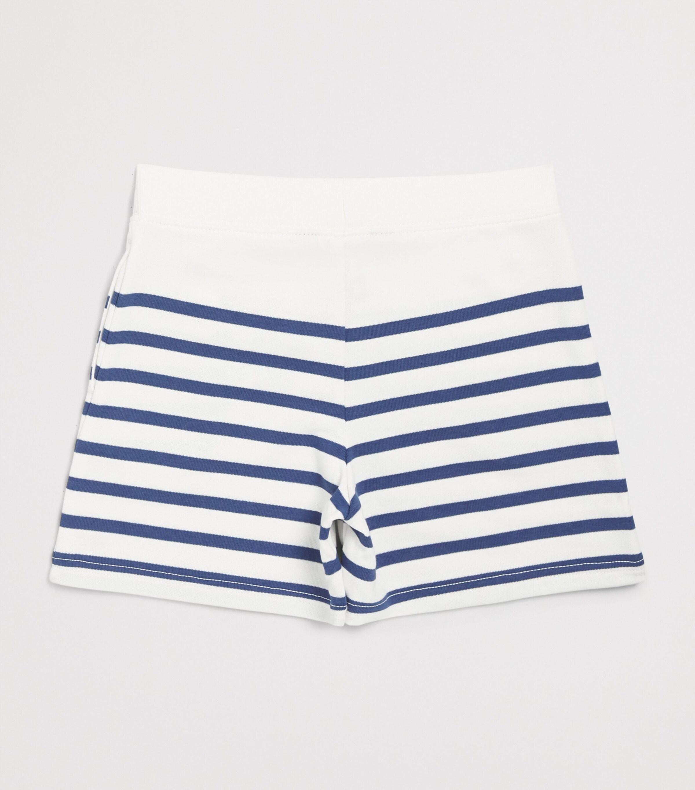 Ralph Lauren Kids Cotton-Blend Striped Drawstring Shorts (6-14 Years) White/navy Image 2
