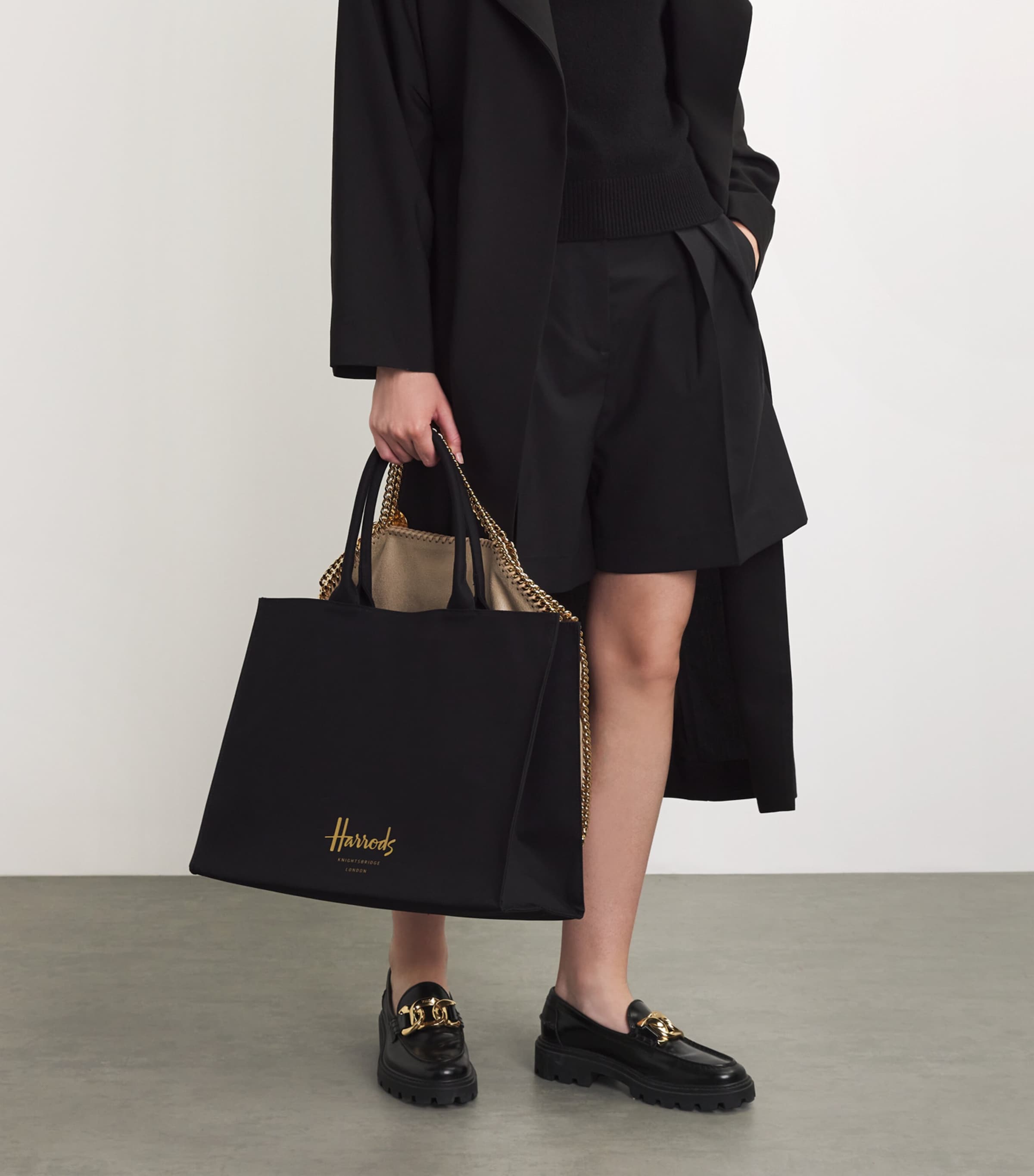 UK発☆Harrods☆コットン ロゴ トートバッグ L org.jpg
