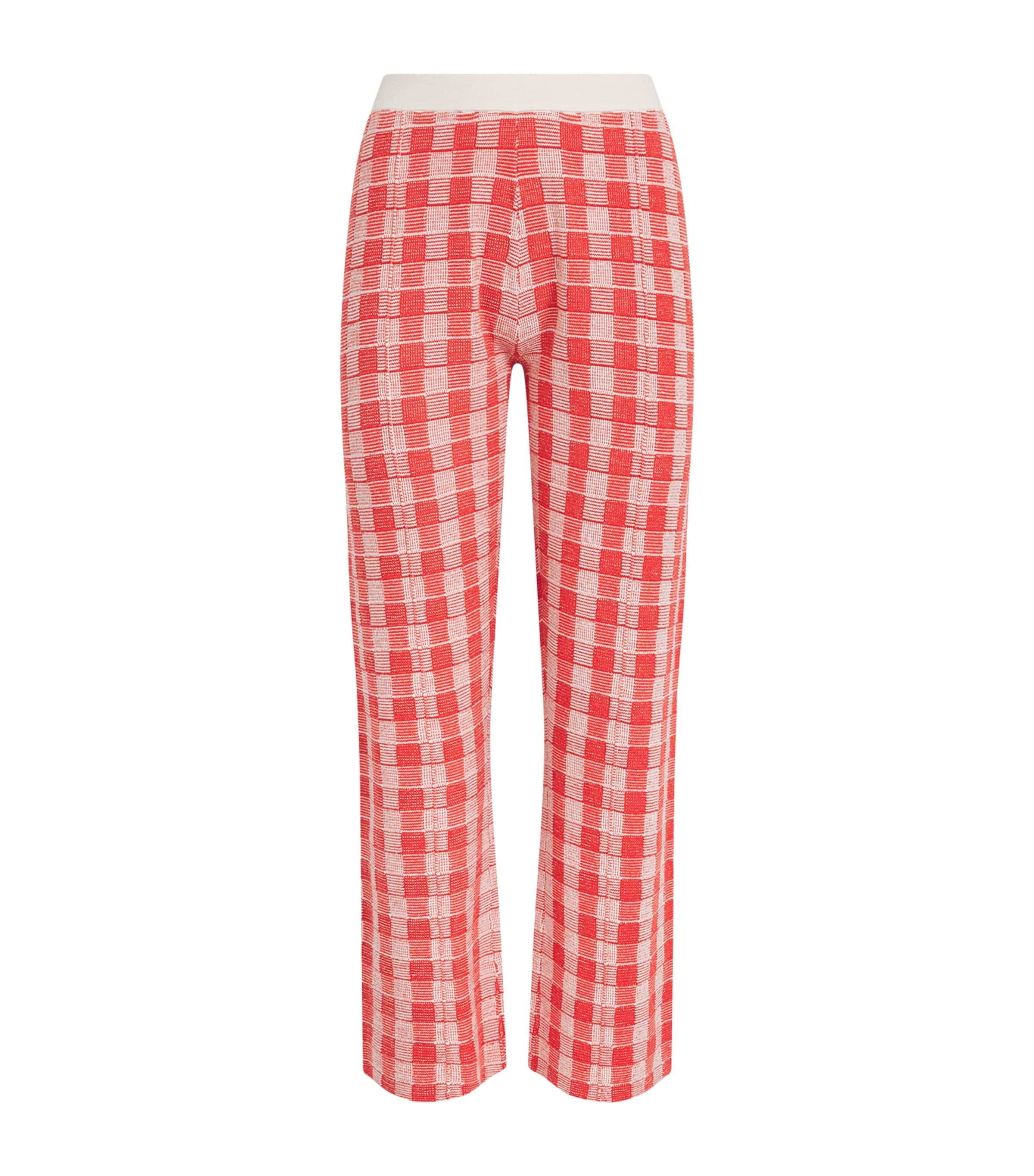 Guest In Residence Silk-linen Flared Trousers