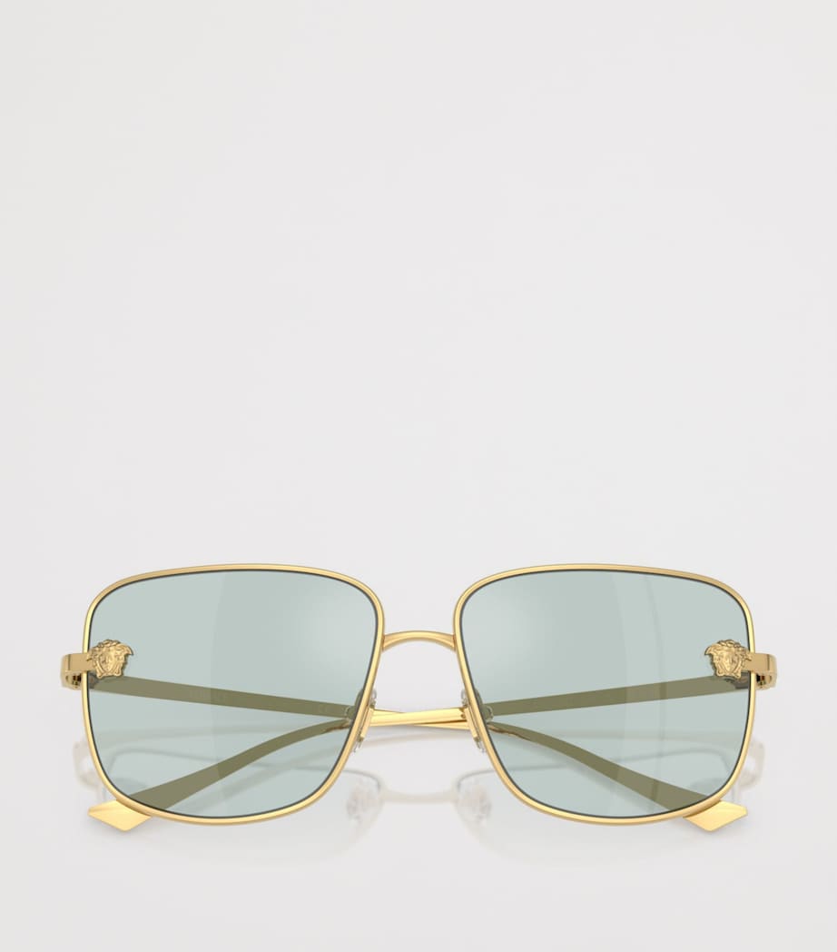 Versace Metal VE2282 Square Sunglasses Gold Image 5