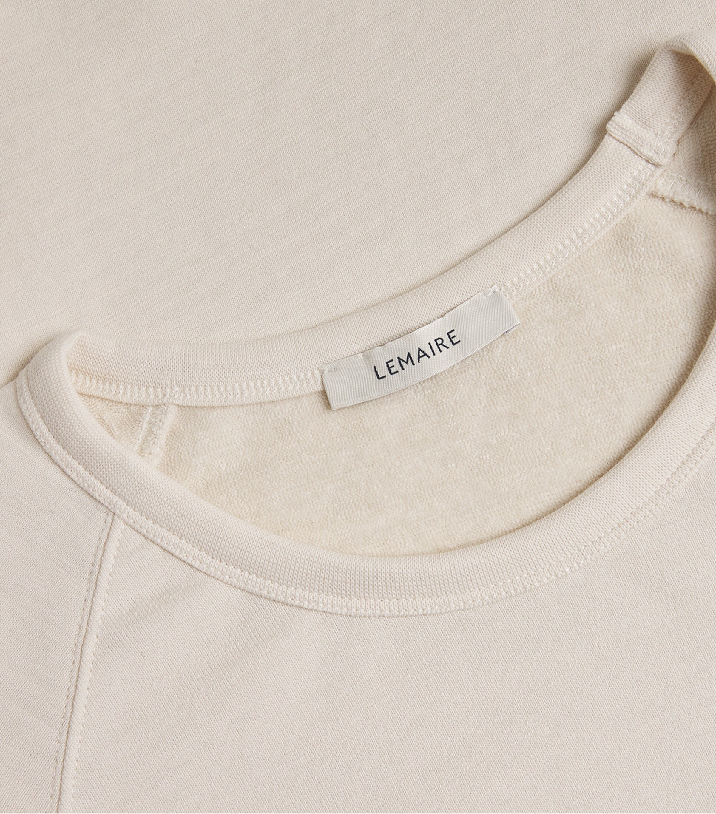 Cotton-Wool Raglan-Sleeve Sweatshirt LIGHT CREAM WH048 Image 5