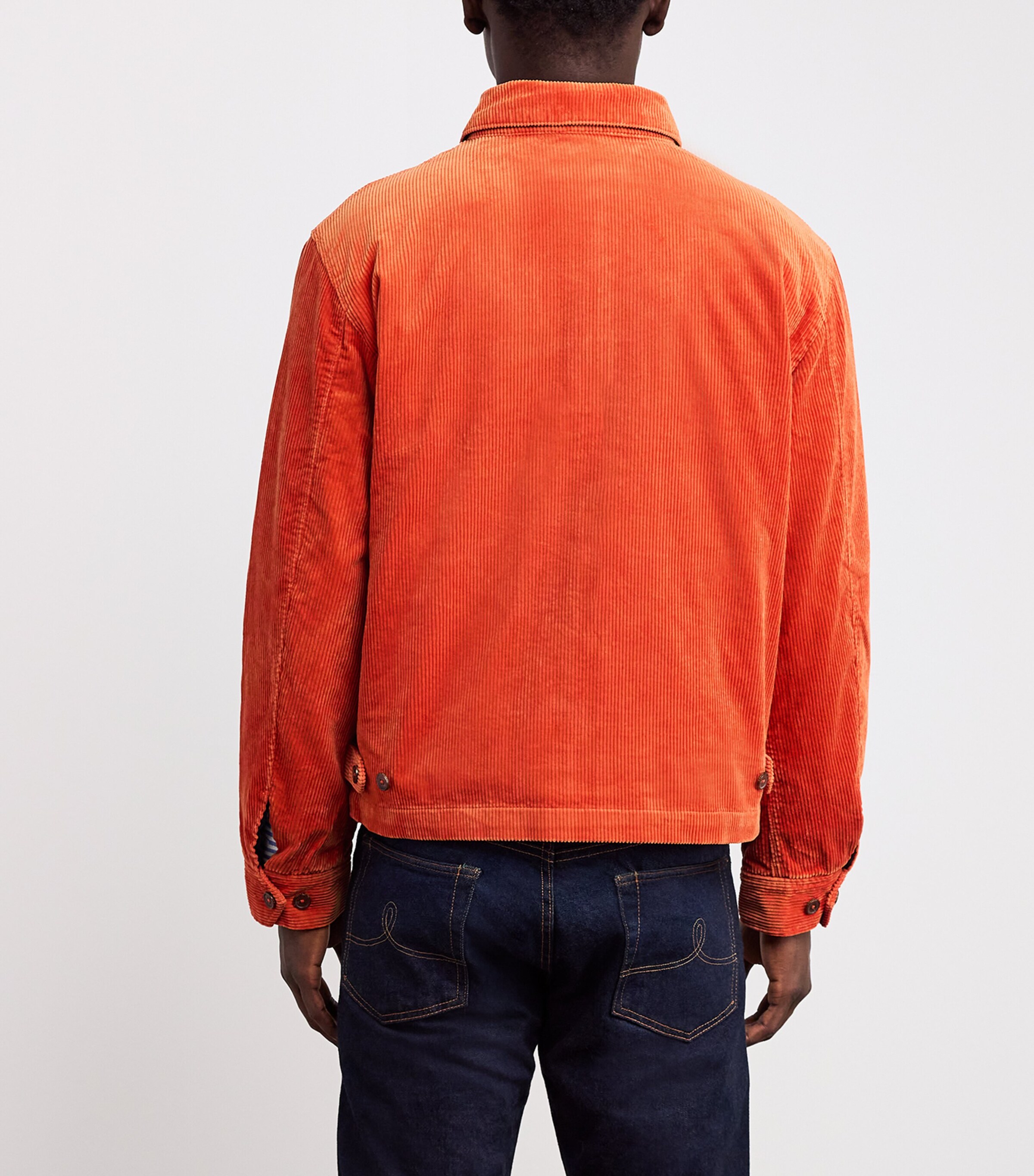 Cotton Corduroy Wynton Jacket ORANGE Image 4