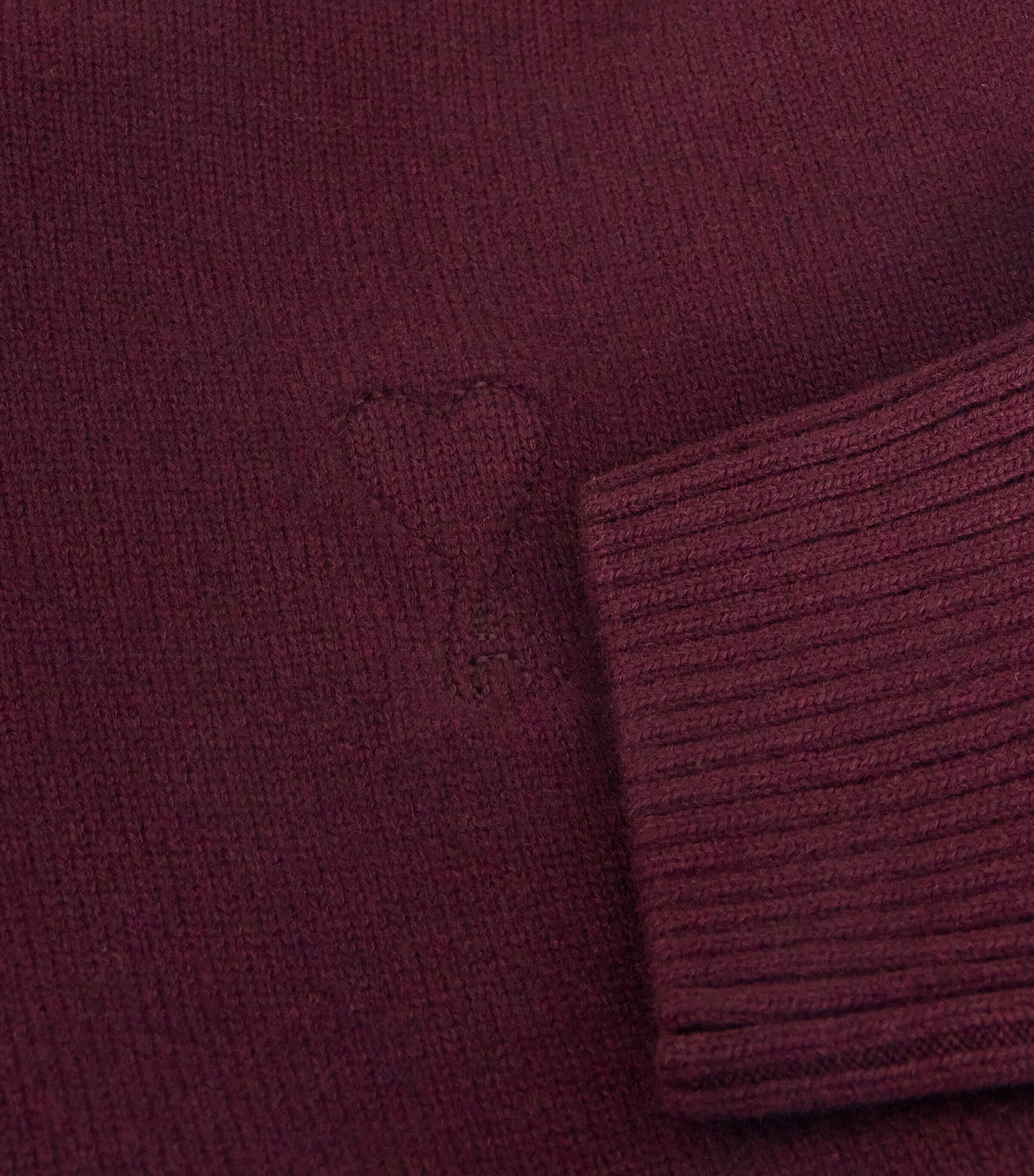 Wool-Cashmere Funnel-Neck Sweater 692 - CERISE Image 5