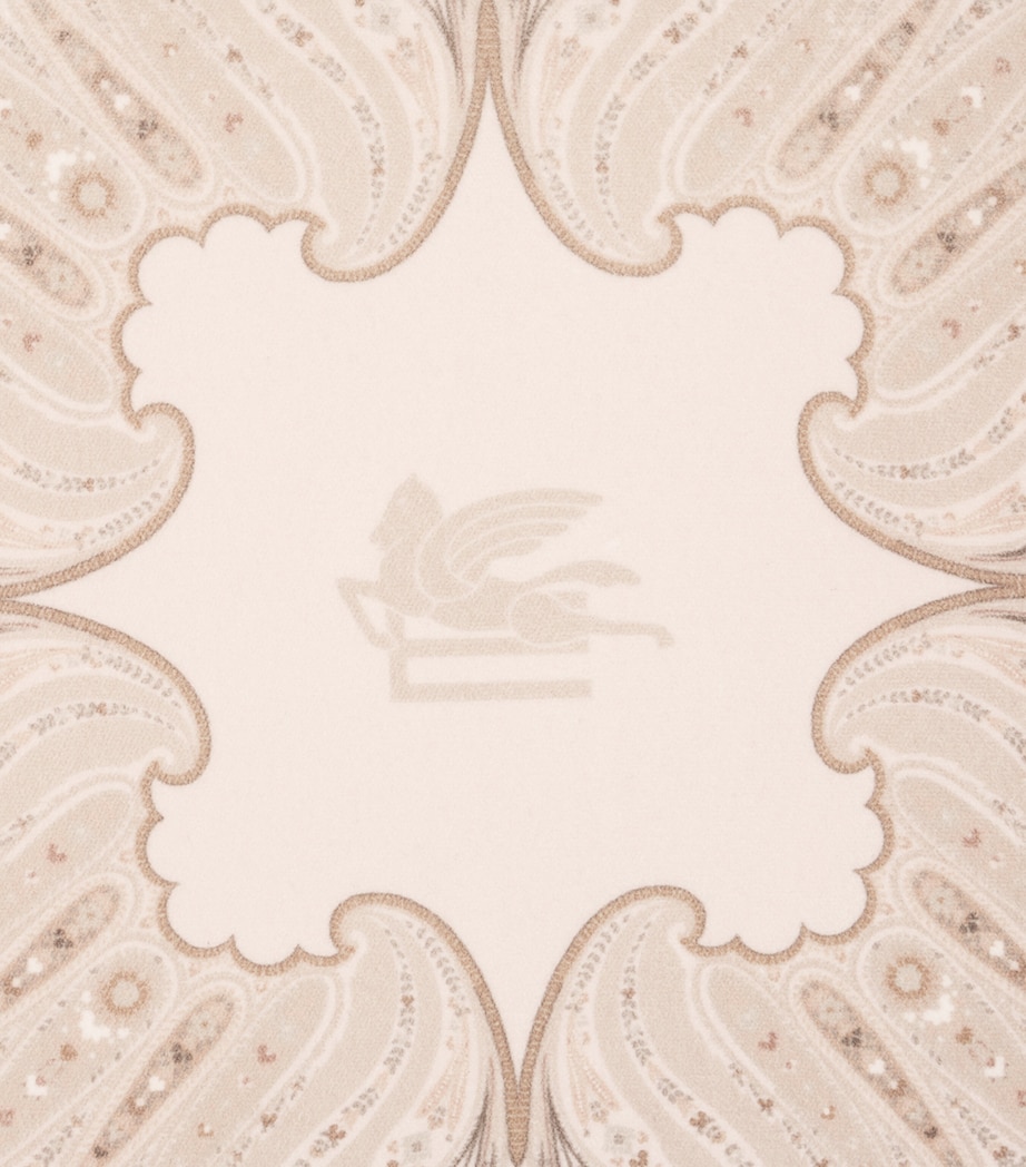 Cotton Velvet Kiri Cushion (45cm x 45cm) PRINT ON BEIGE BASE Image 3