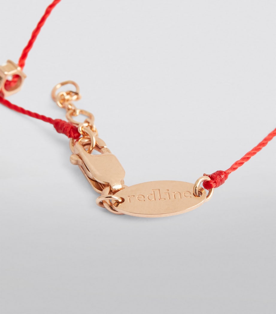 Rose Gold and Diamond Absolu Thread Bracelet RED Image 6