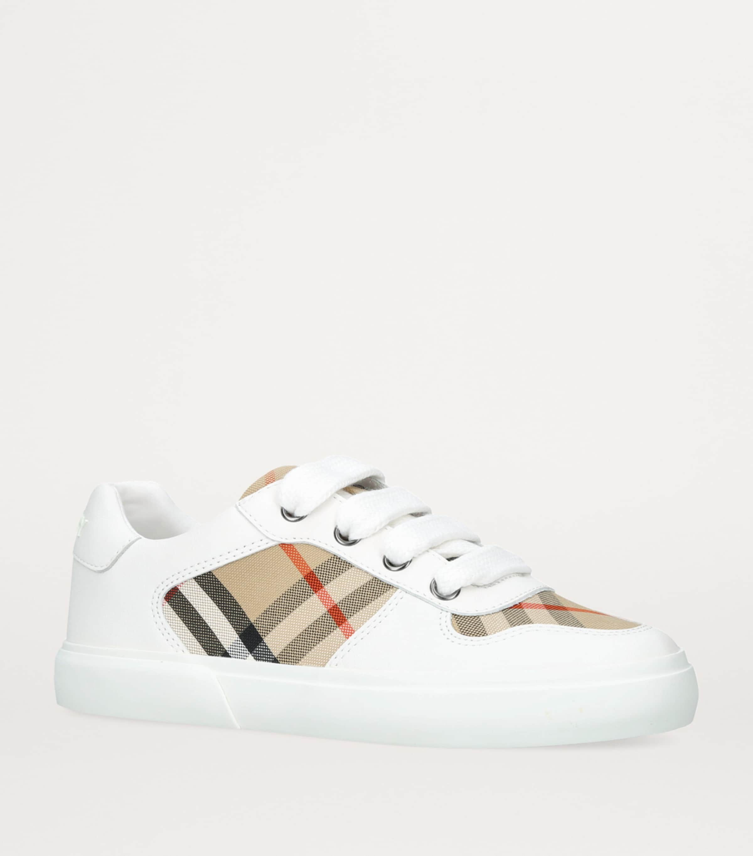 BURBERRY kidsチェック柄スニーカー BURBERRY kidsチェック柄スニーカー Burberry Kids Blue Check
