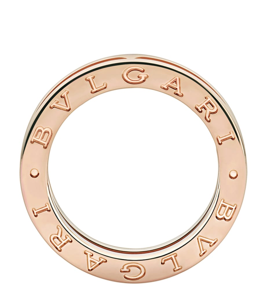 Rose Gold and Diamond B.zero1 One-Band Ring PINK GOLD Image 2