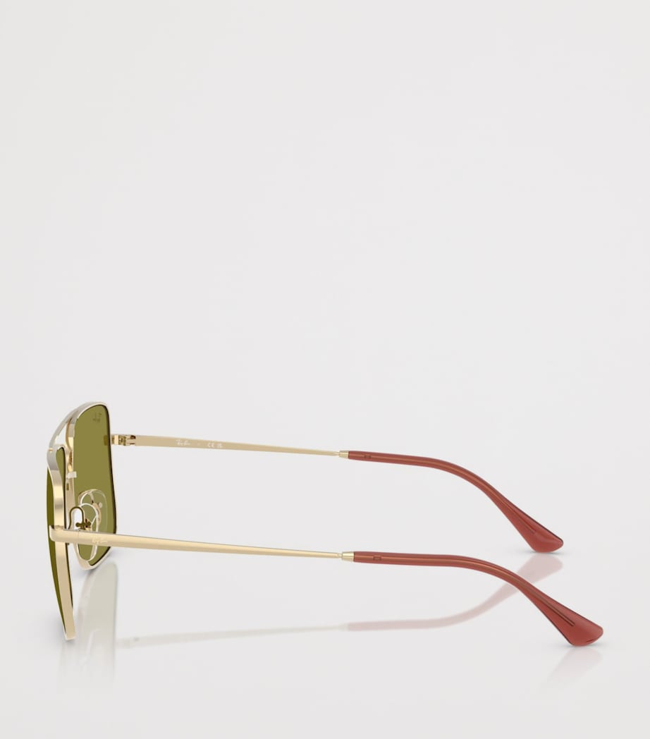Ray-Ban RB3758 Ari Bio-Based Square Sunglasses Gold Image 3