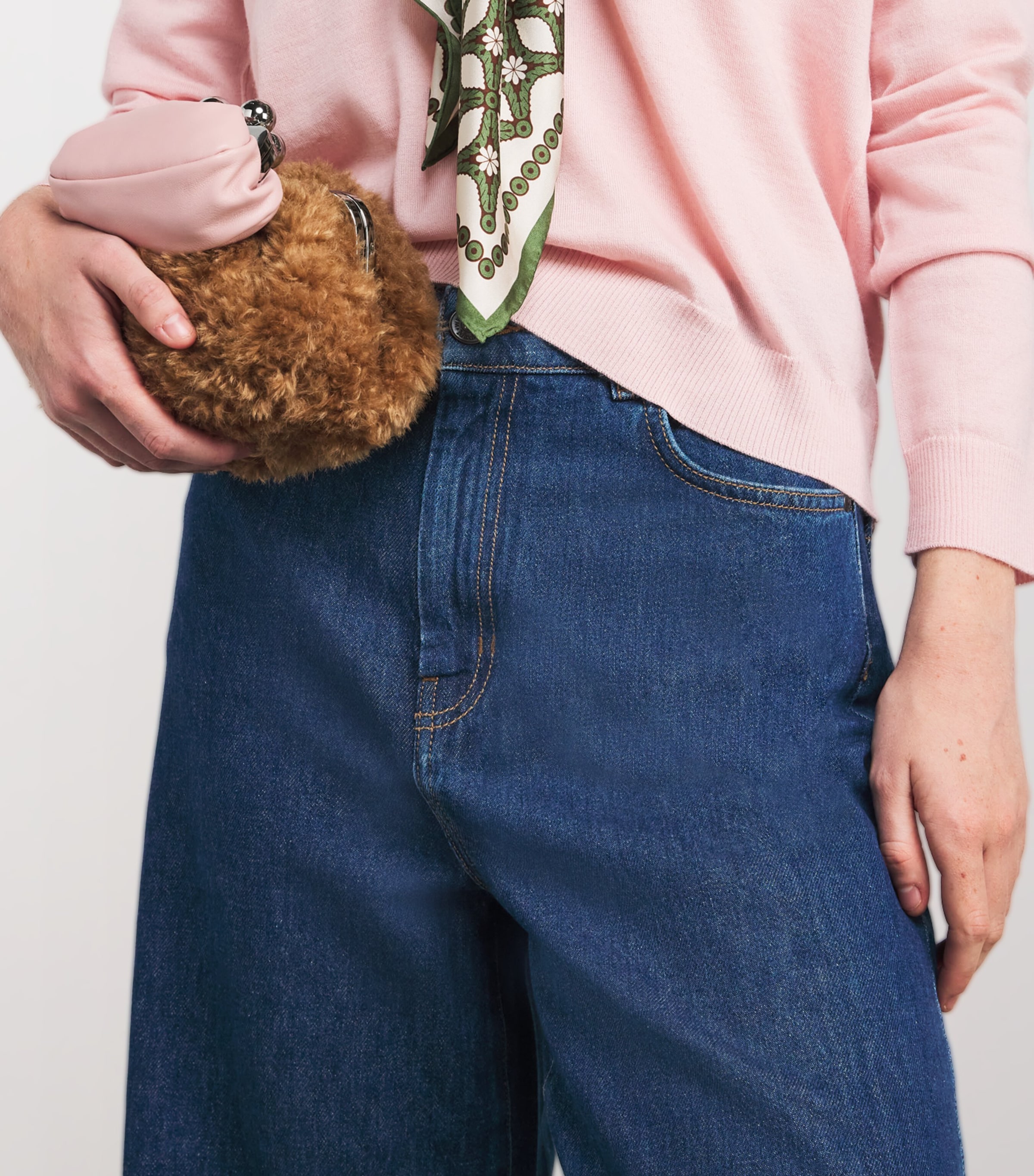 Wide-Leg High-Rise Jeans NAVY Image 6