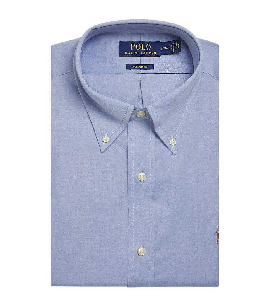 Cotton Poplin Slim Oxford Shirt BLUE Image 1