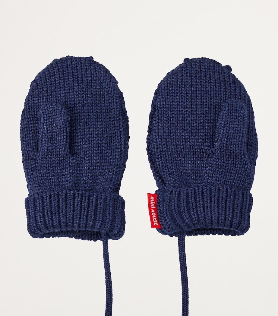 Embroidered Cable-Knit Mittens 3 Image 2