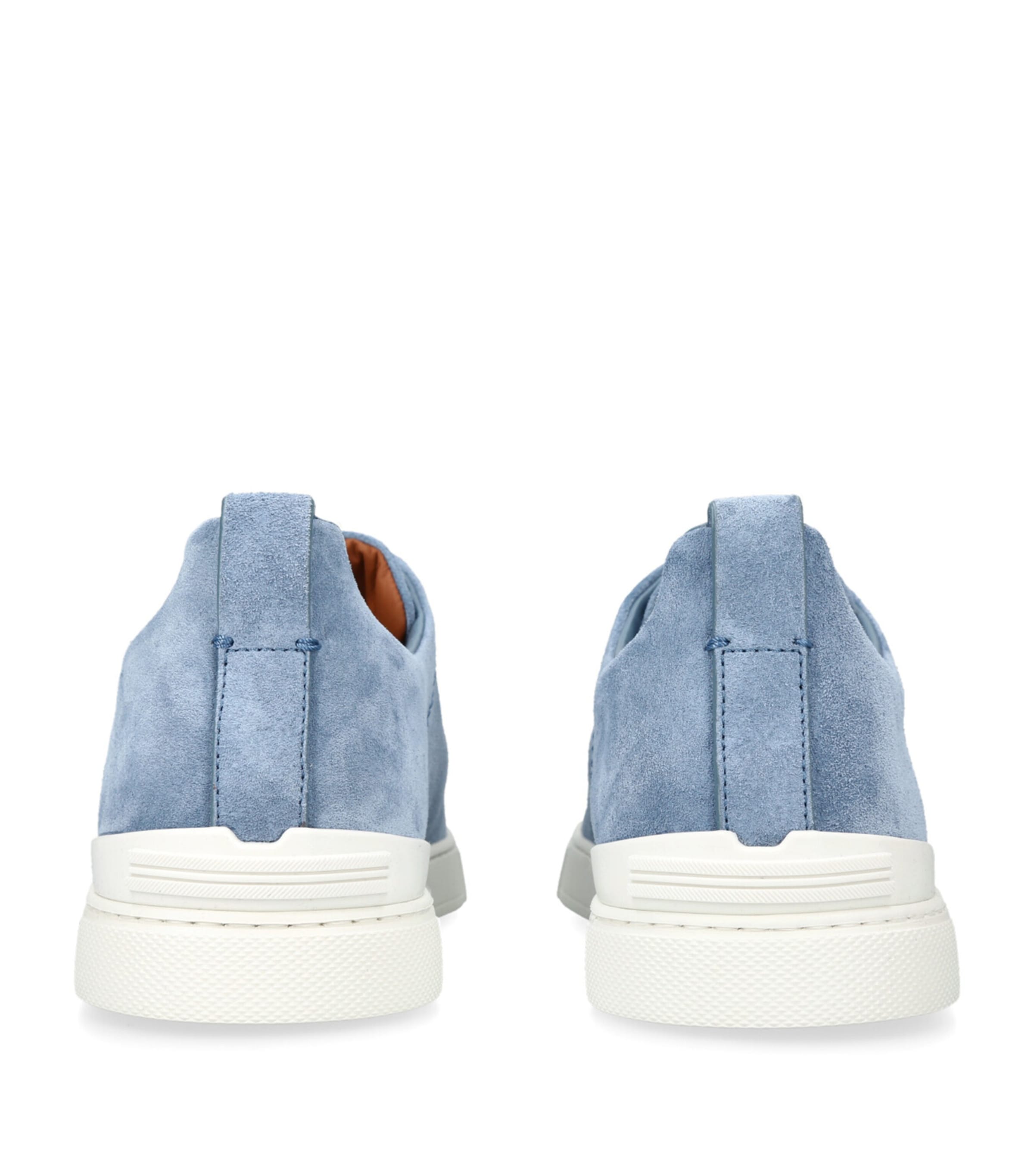 Suede Triple Stitch Sneakers MID BLUE Image 2