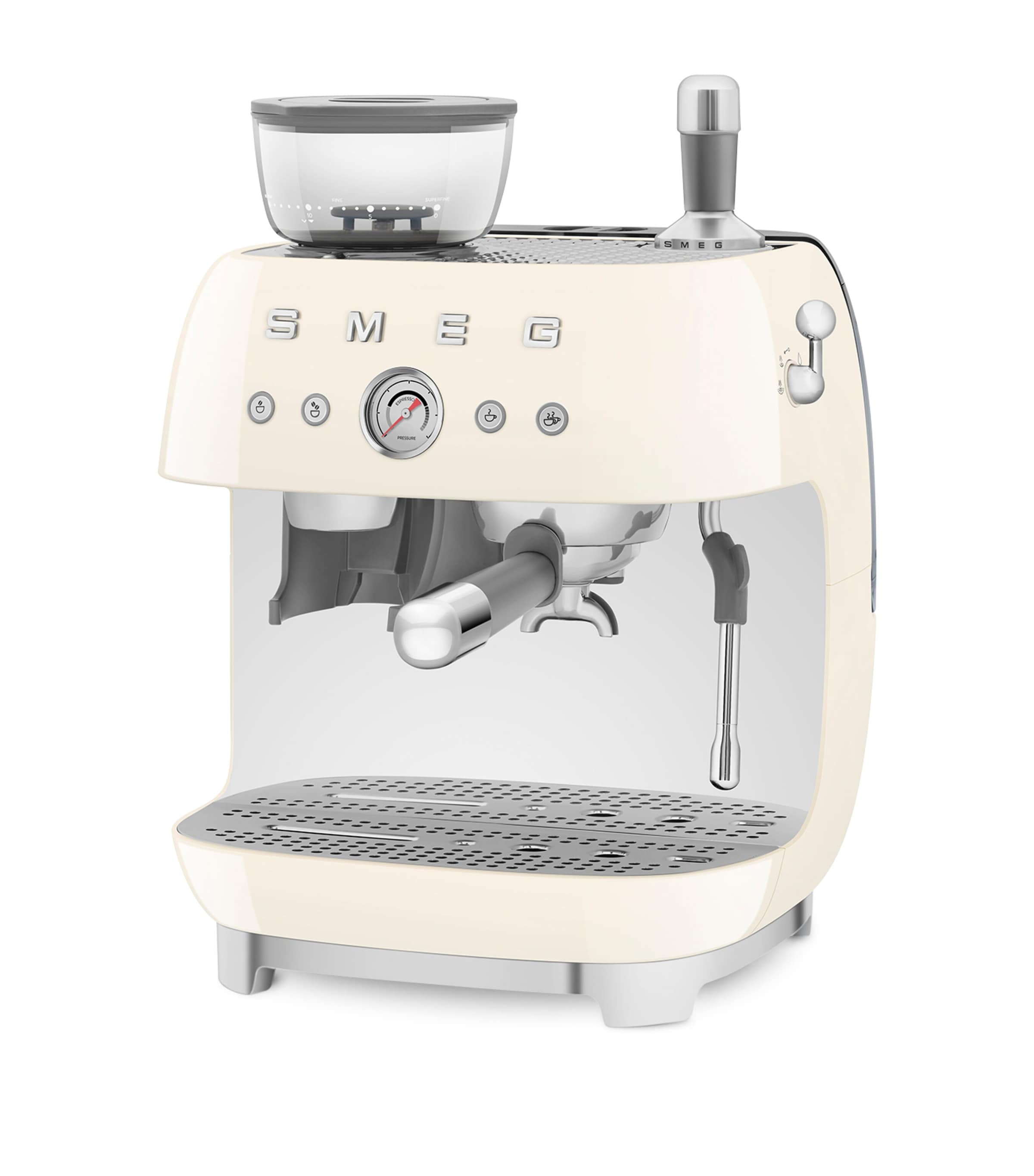 EGF03CRUK Espresso Coffee Machine with Grinder CREAM Image 2