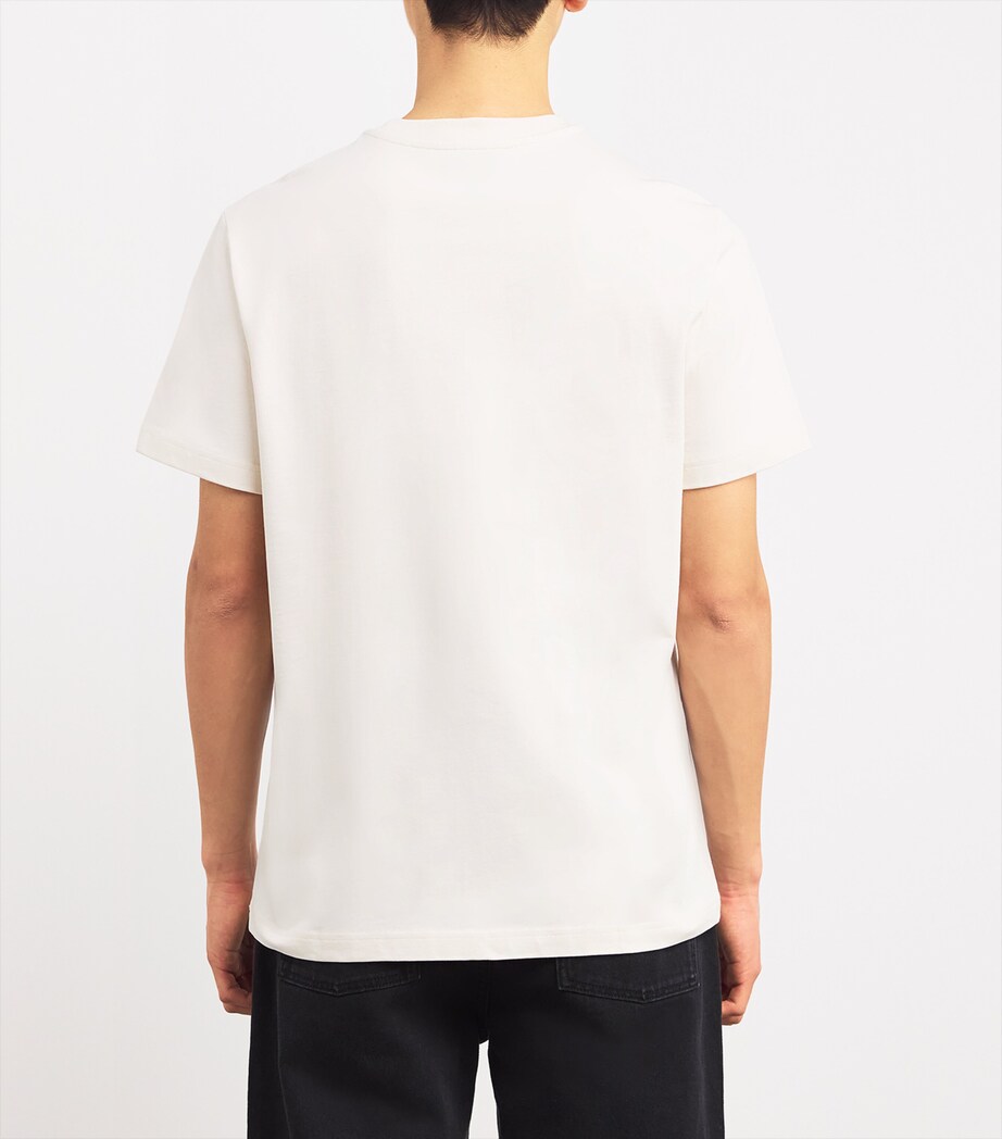 A.P.C. Mens Cotton Logo T-Shirt Aae Mastic Image 4