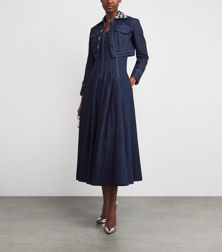 Aiste Cropped Denim Jacket INDIGO Image 2