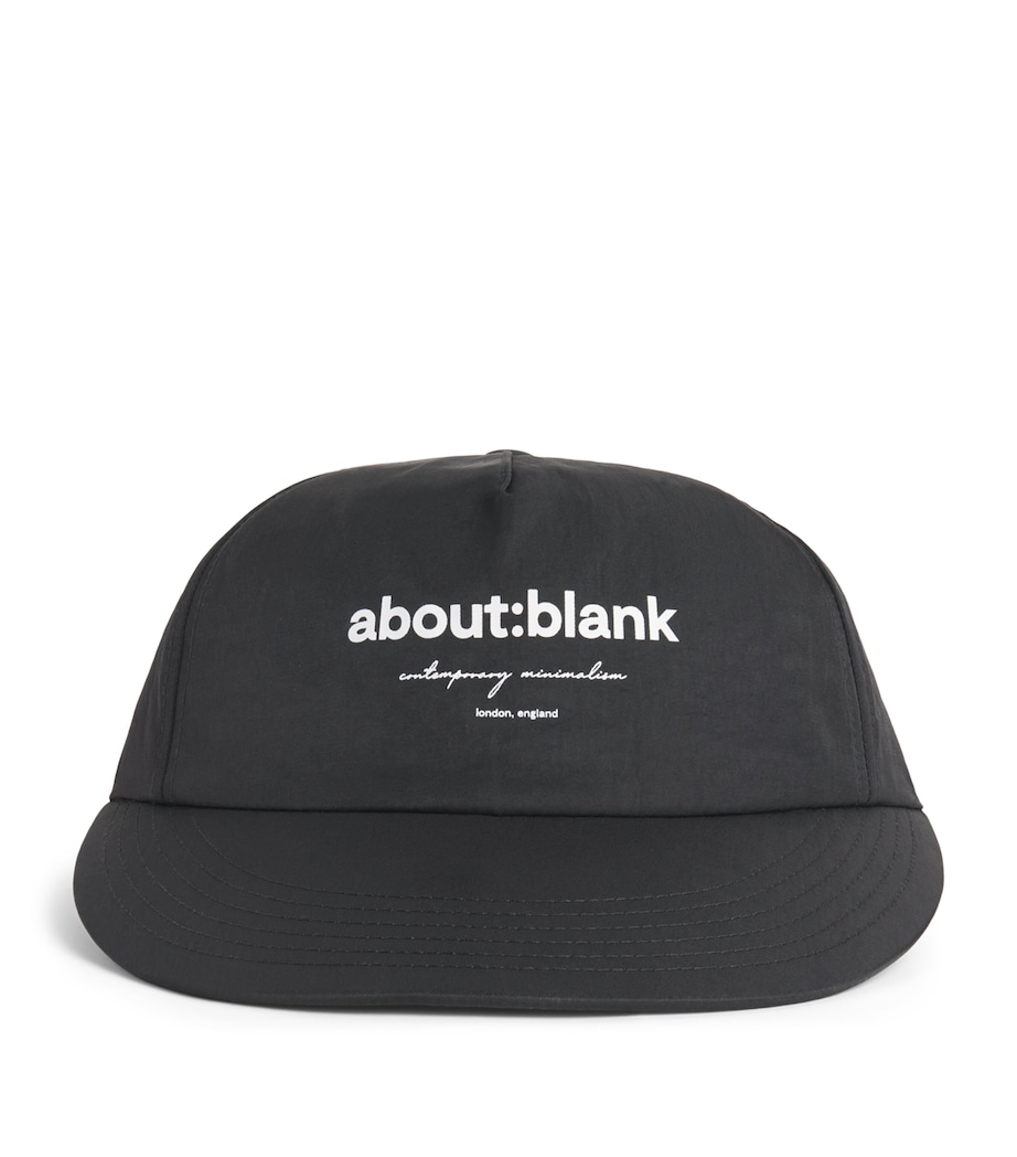 about:blank Logo Cap Black/ecru Image 1