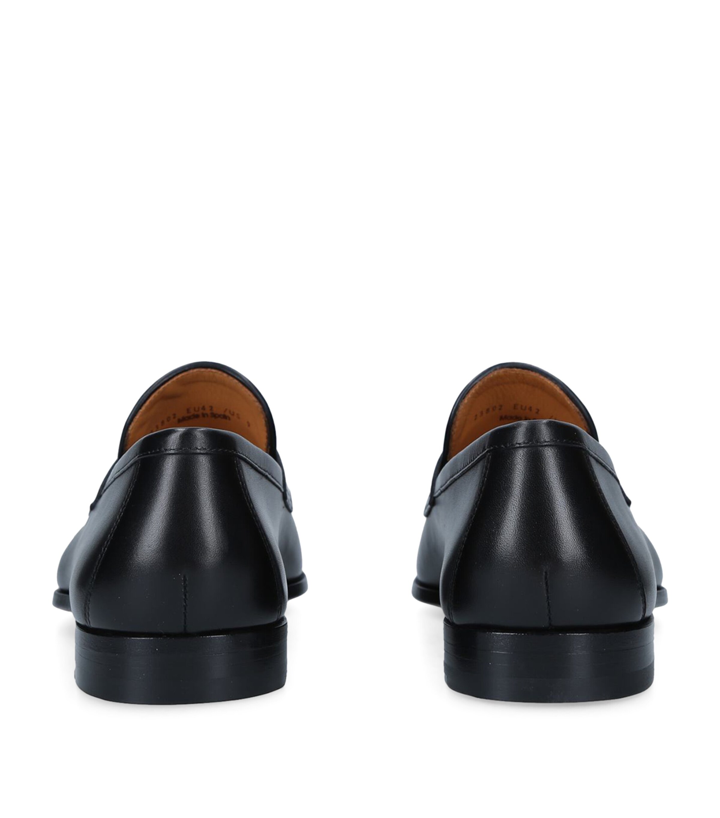 Leather Delos Dress Loafers BLACK Image 2