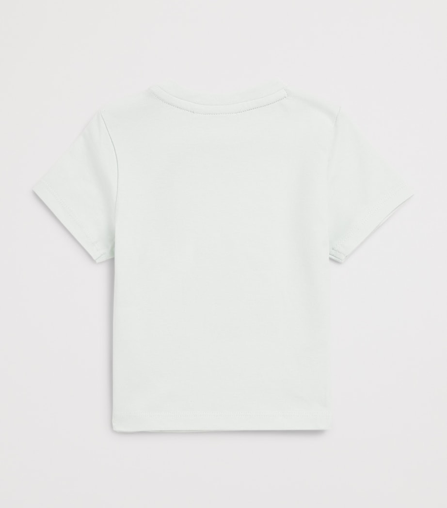 BOSS Kidswear Cotton Logo T-Shirt (3-36 Months) Green Image 2