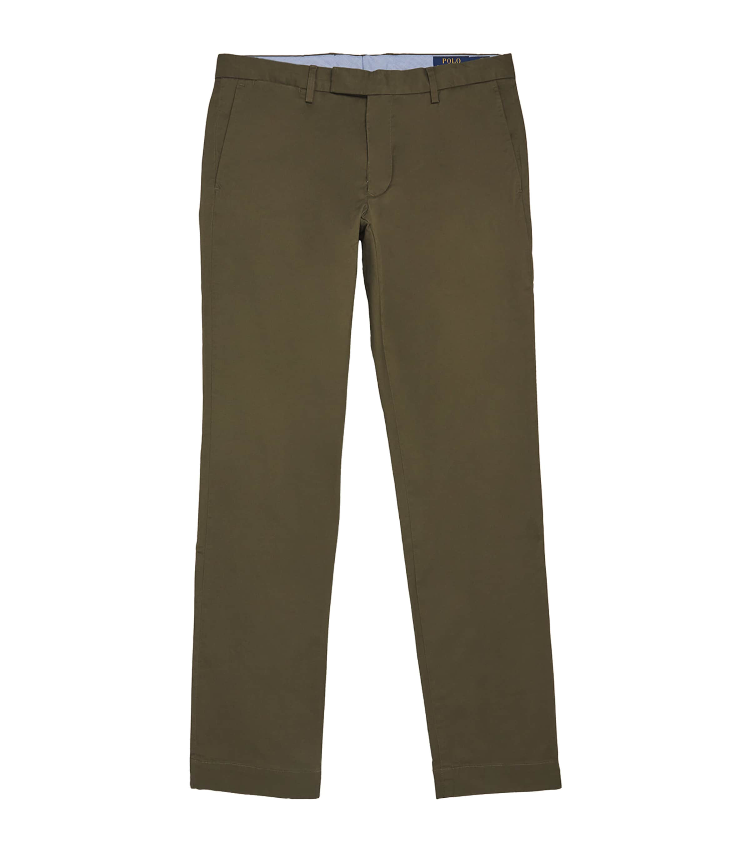 Polo Ralph Lauren Stretch-cotton Slim Chinos In Green