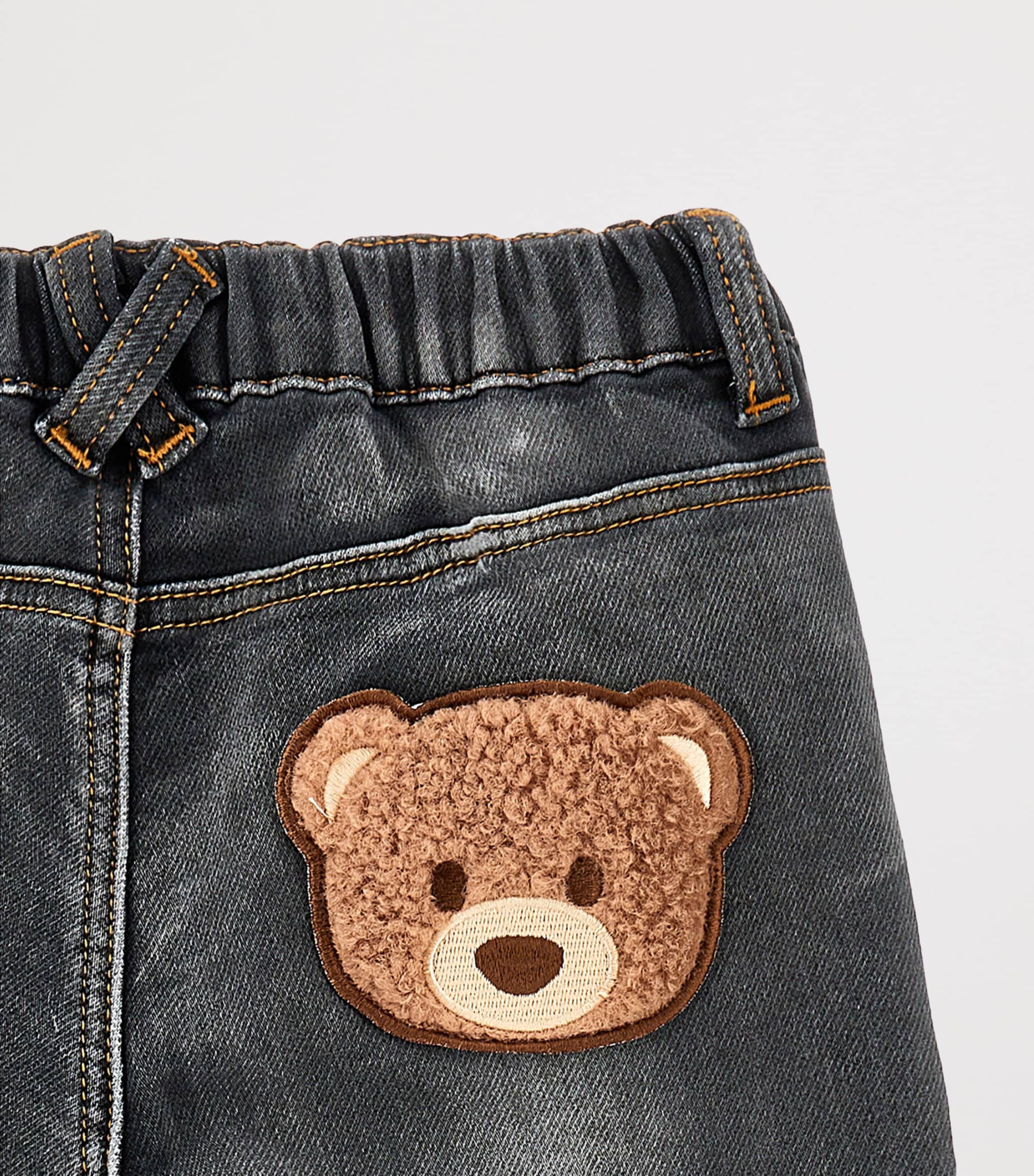 Teddy Bear Jeans (6-24 Months) GREY DENIM+TORTORA Image 3