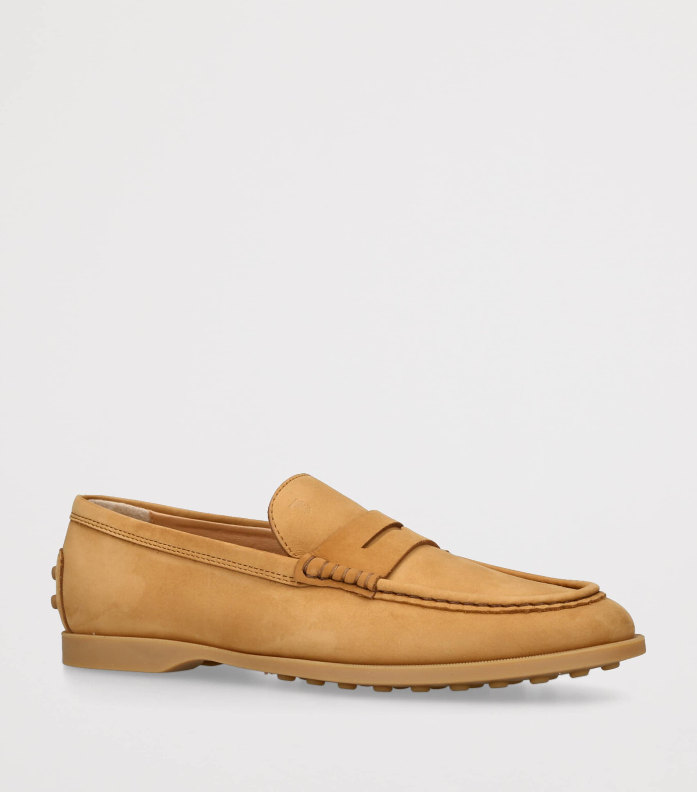 Tod's Suede Gomma Leggero Loafers Camel Image 3