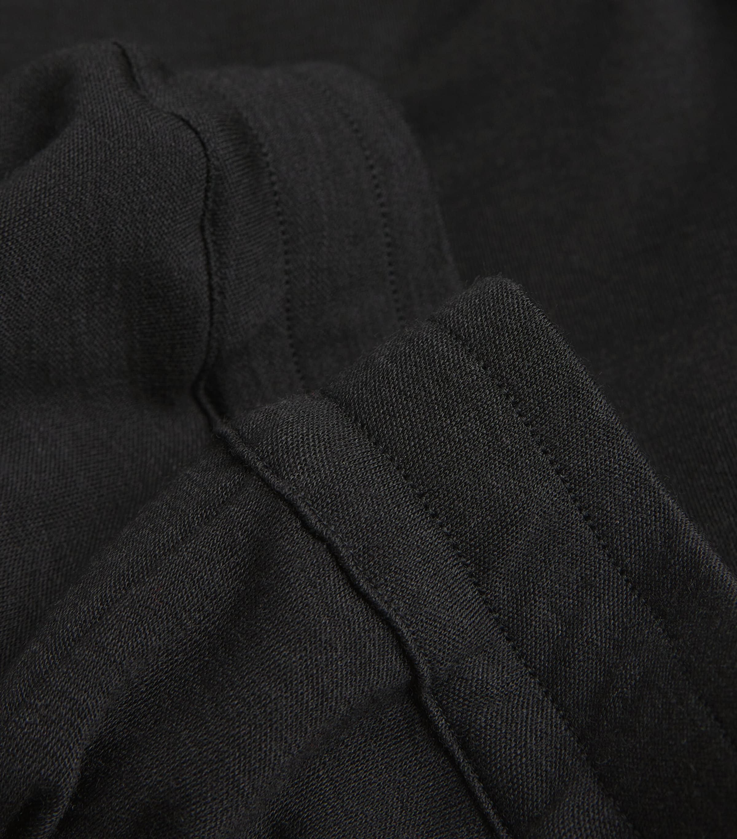 Hanro Mens Wool-Blend Christian Sweatpants Black Image 5