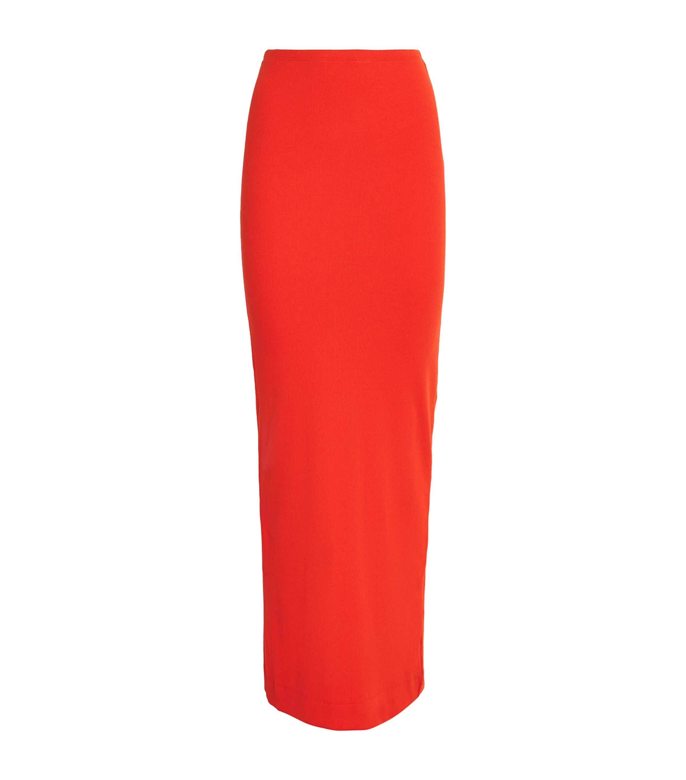 Éterne Ribbed Emma Maxi Skirt In Red