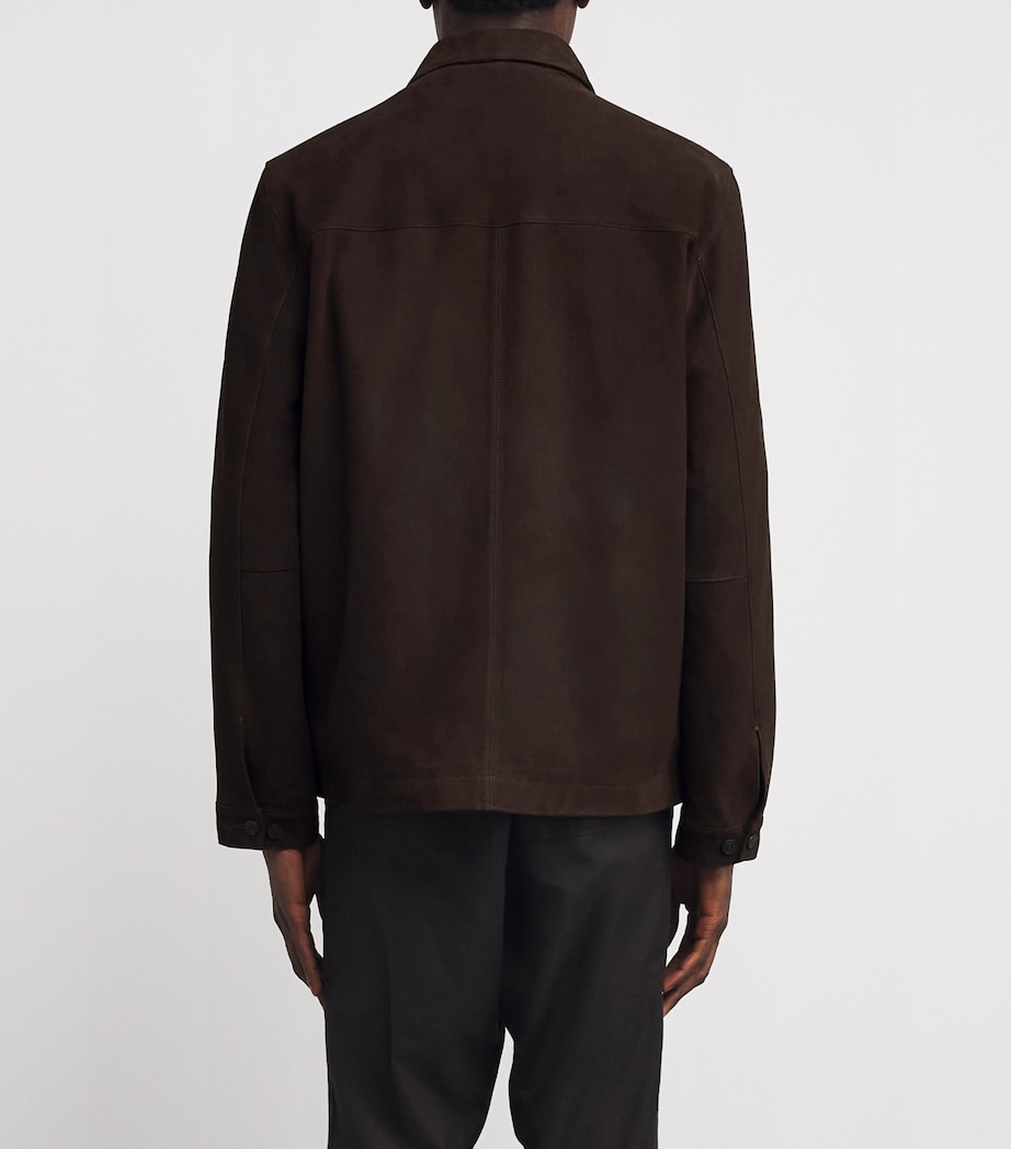 Suede Harrington Jacket COCOA Image 4