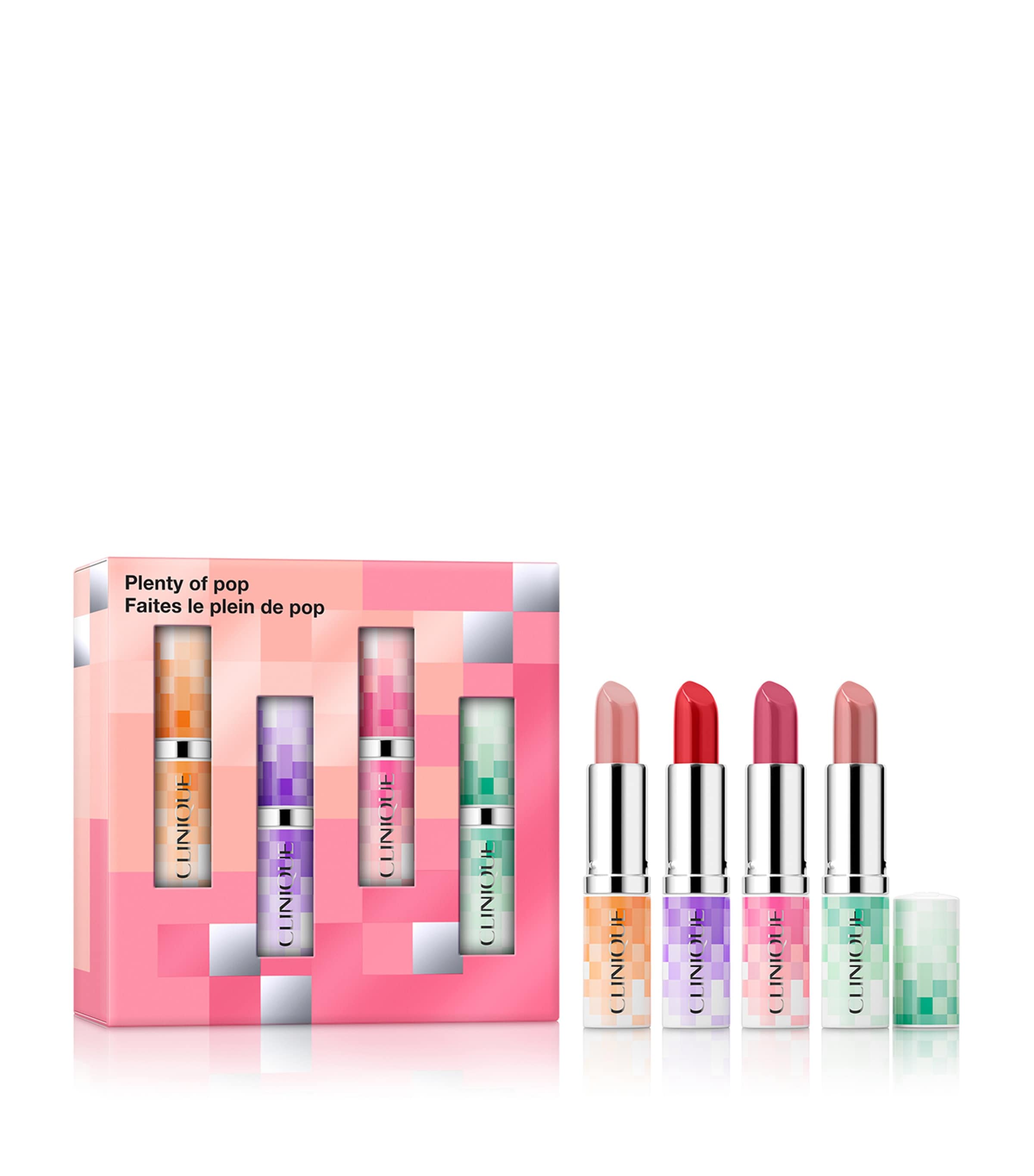 Clinique Plenty Of Pop Lipstick Gift Set In White