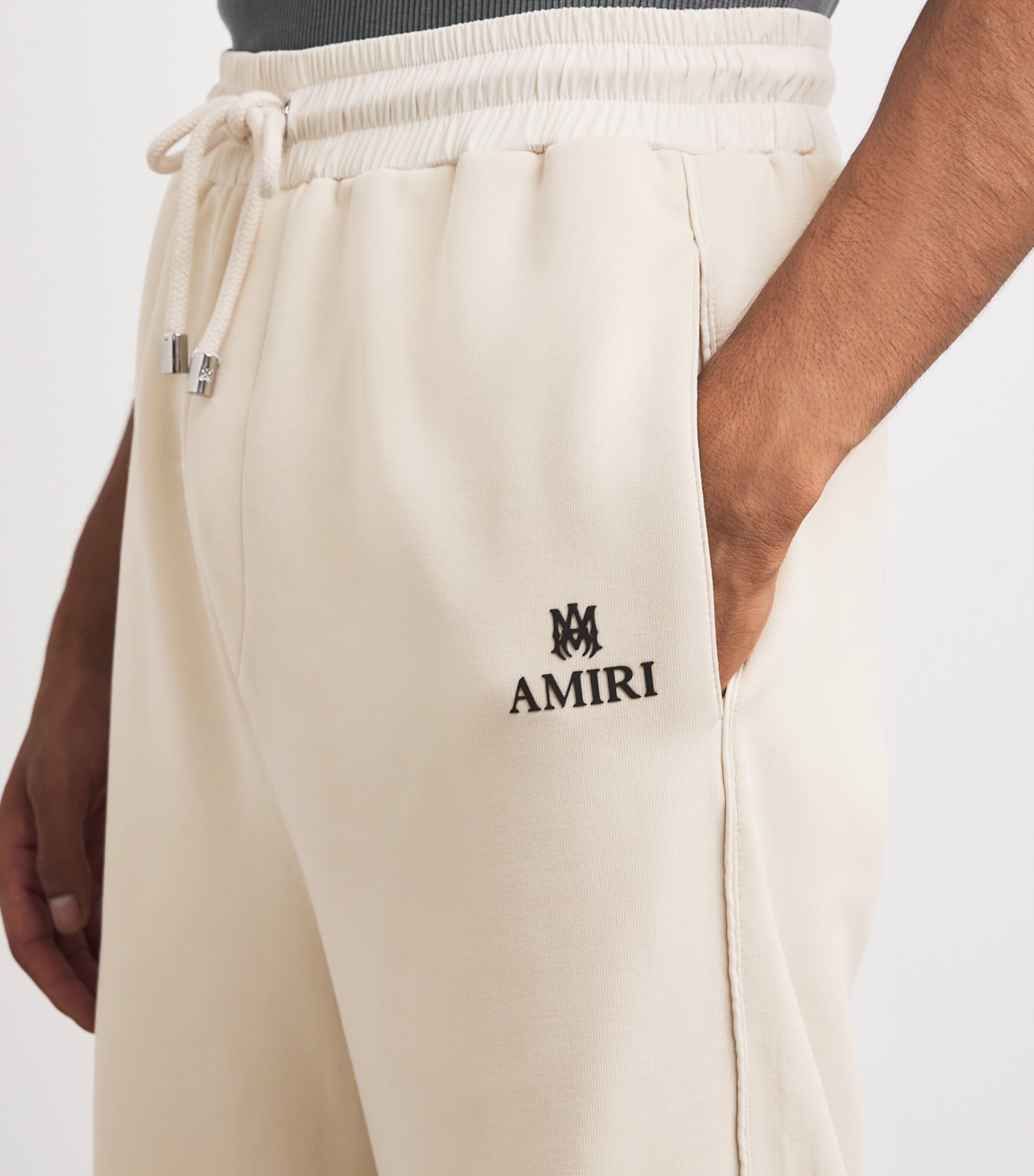 Cotton Logo Relaxed Sweatpants ALABASTER Image 6