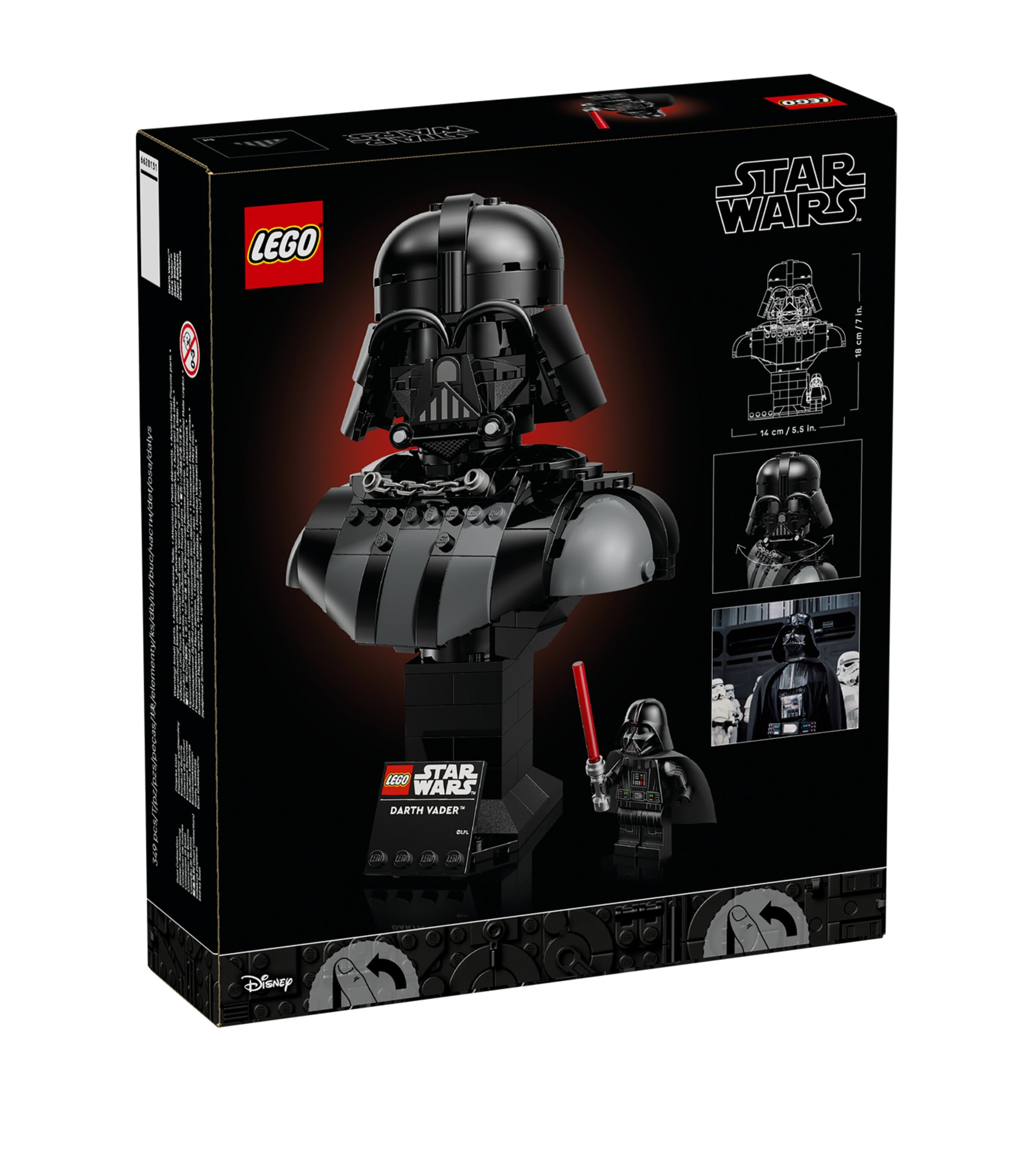 Lego LEGO Star Wars Darth Vader Bust Model Kit 75439 Image 2