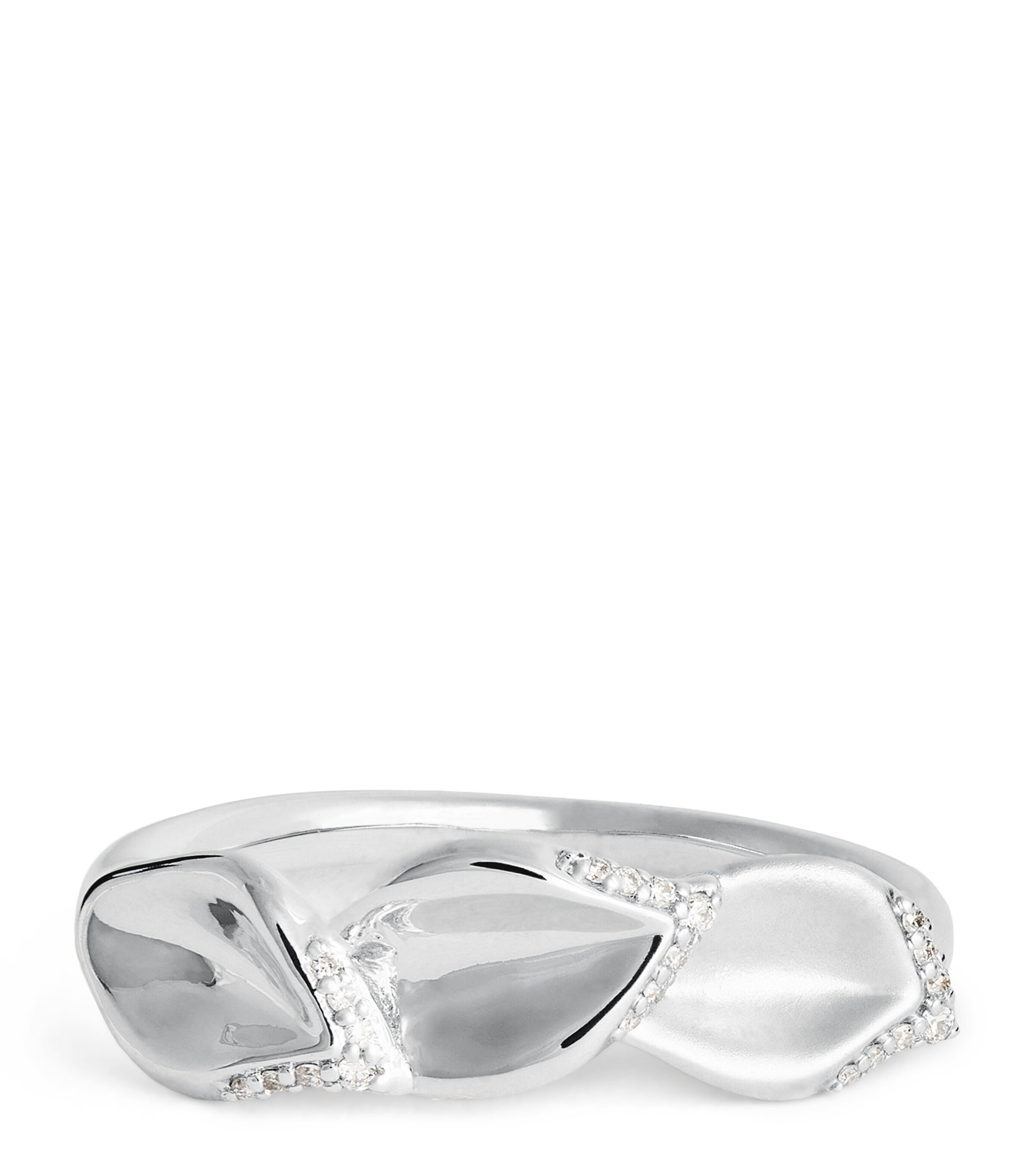 Bee Goddess White Gold And Diamond Gloria Secret Garden Ring In White