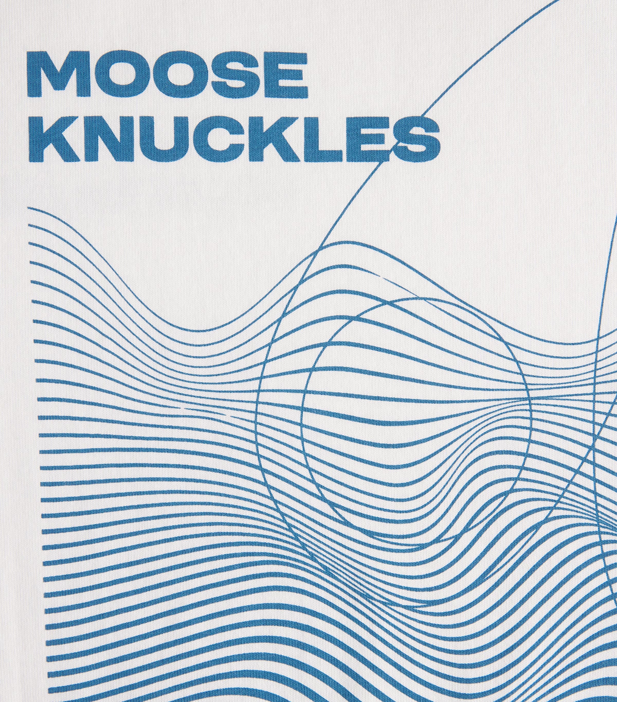 Moose Knuckles Mens Pima Cotton Logo Print T-Shirt Milky Way Image 6