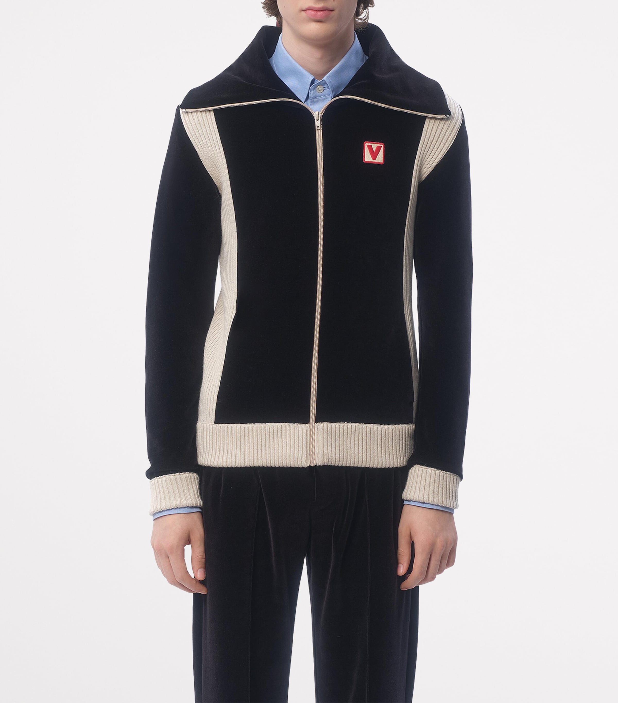 Valentino Chenille Chez Valentino Zip-Up Sweatshirt | Harrods US
